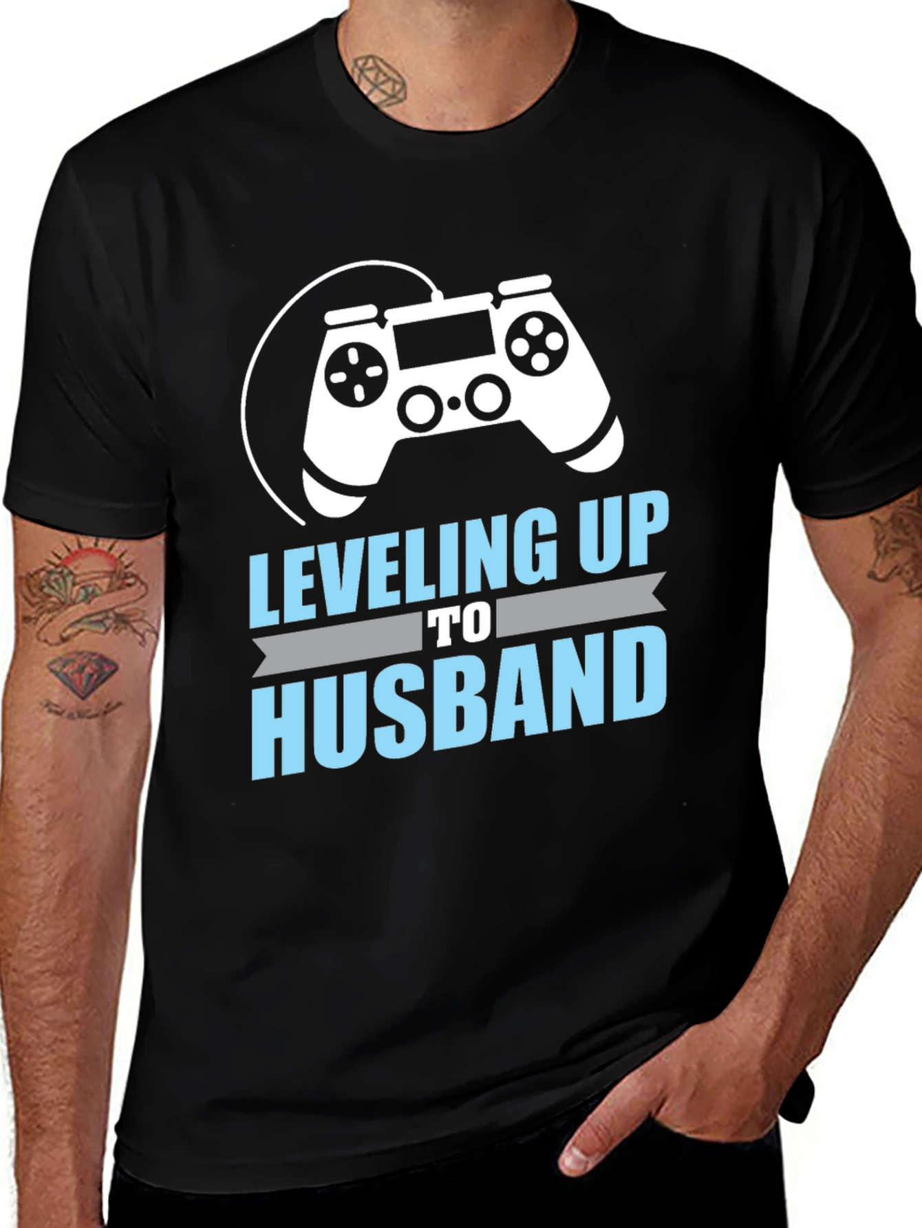 Leveling Up to Husband Gamer T-Shirt