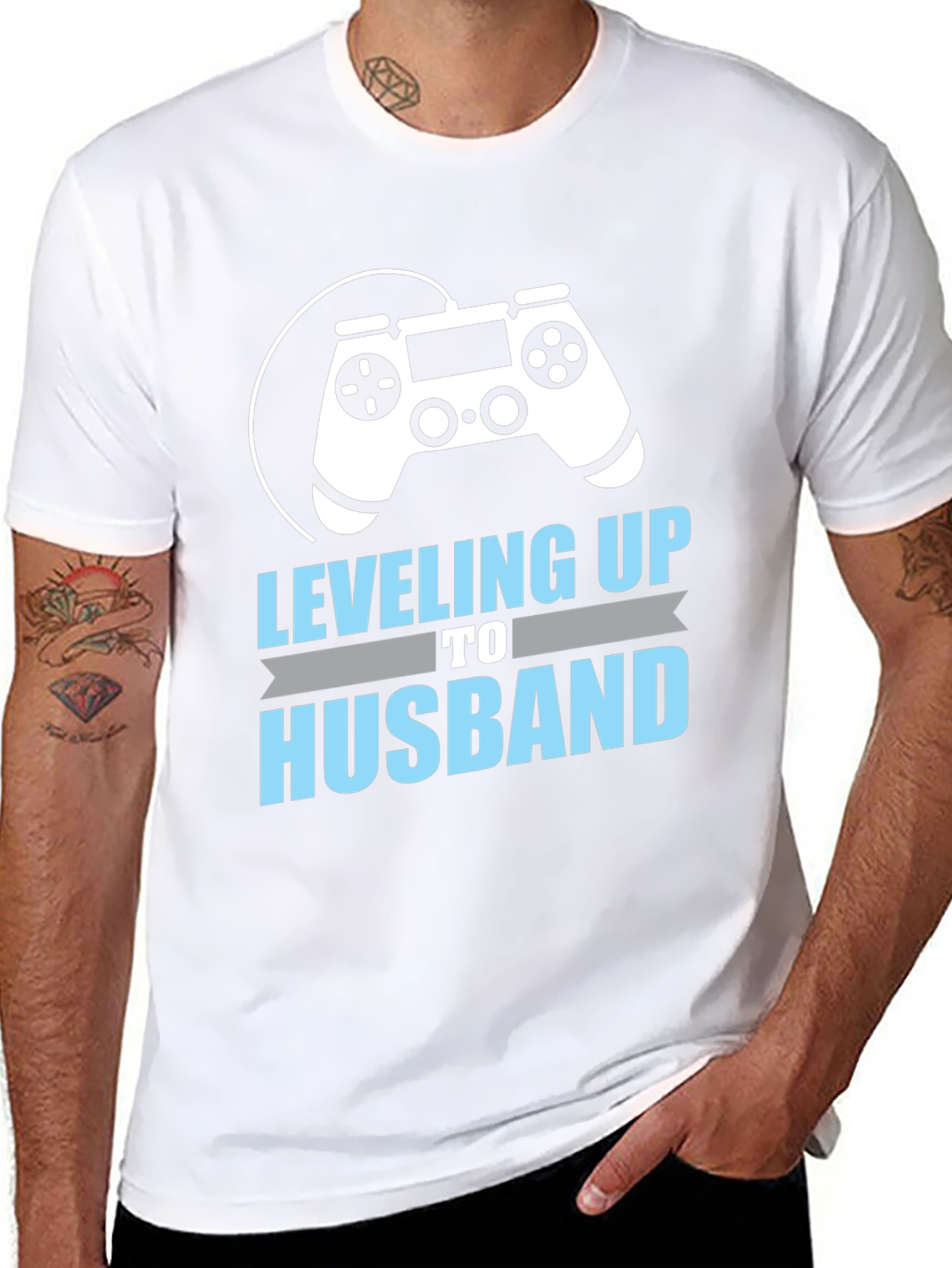 Leveling Up to Husband Gamer T-Shirt
