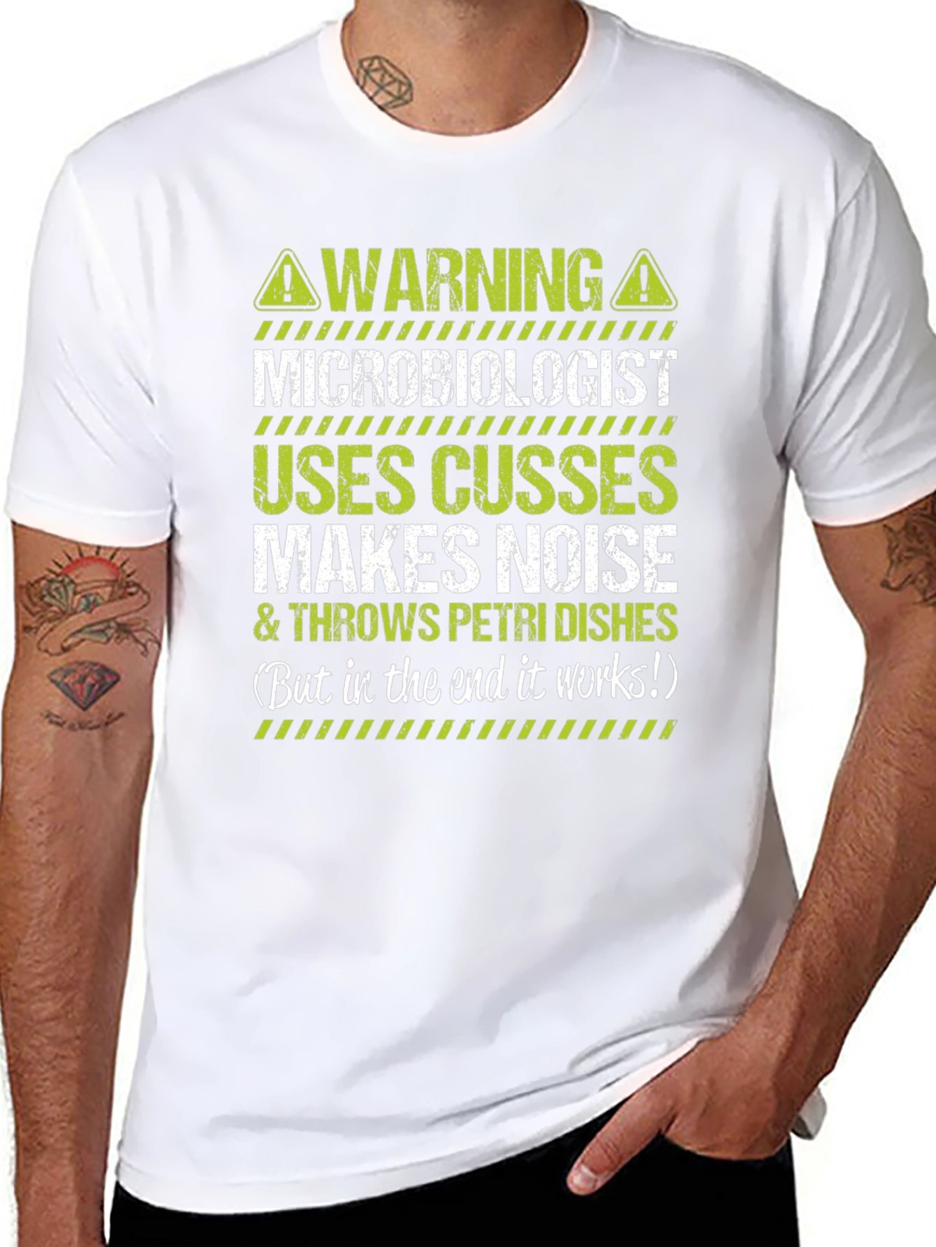 Warning Microbiologist T-Shirt
