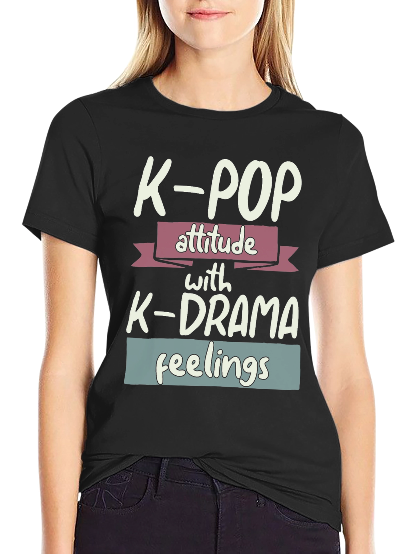 K-Pop & K-Drama Attitude Graphic Tee