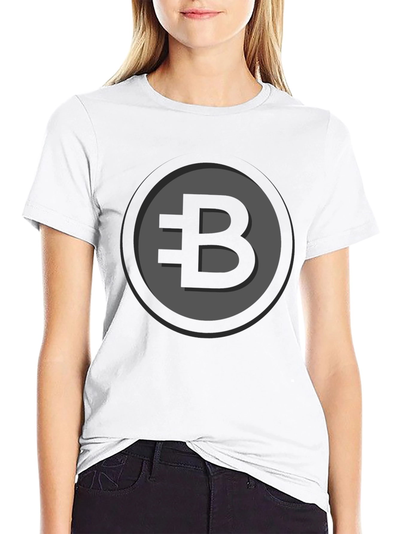 Bitcoin B Logo Black T-Shirt