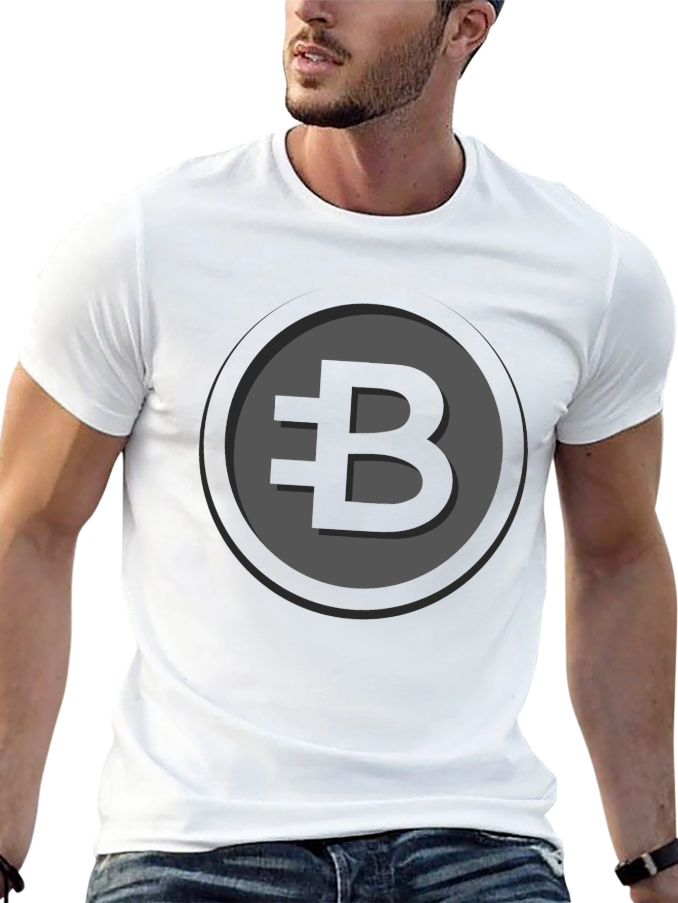 Bitcoin B Logo Black T-Shirt