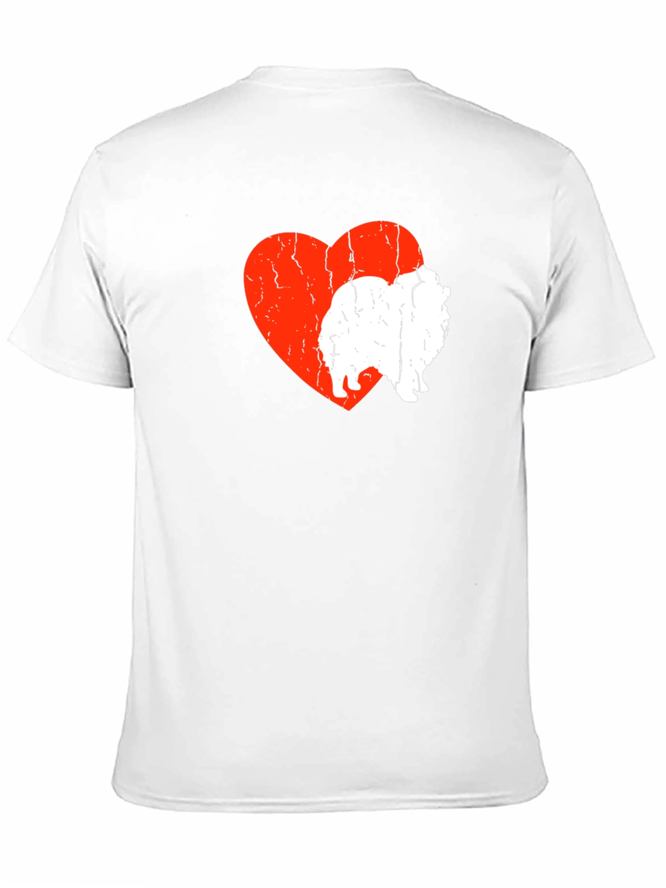 Dog Lover T-Shirt: Pomeranian Heart Design