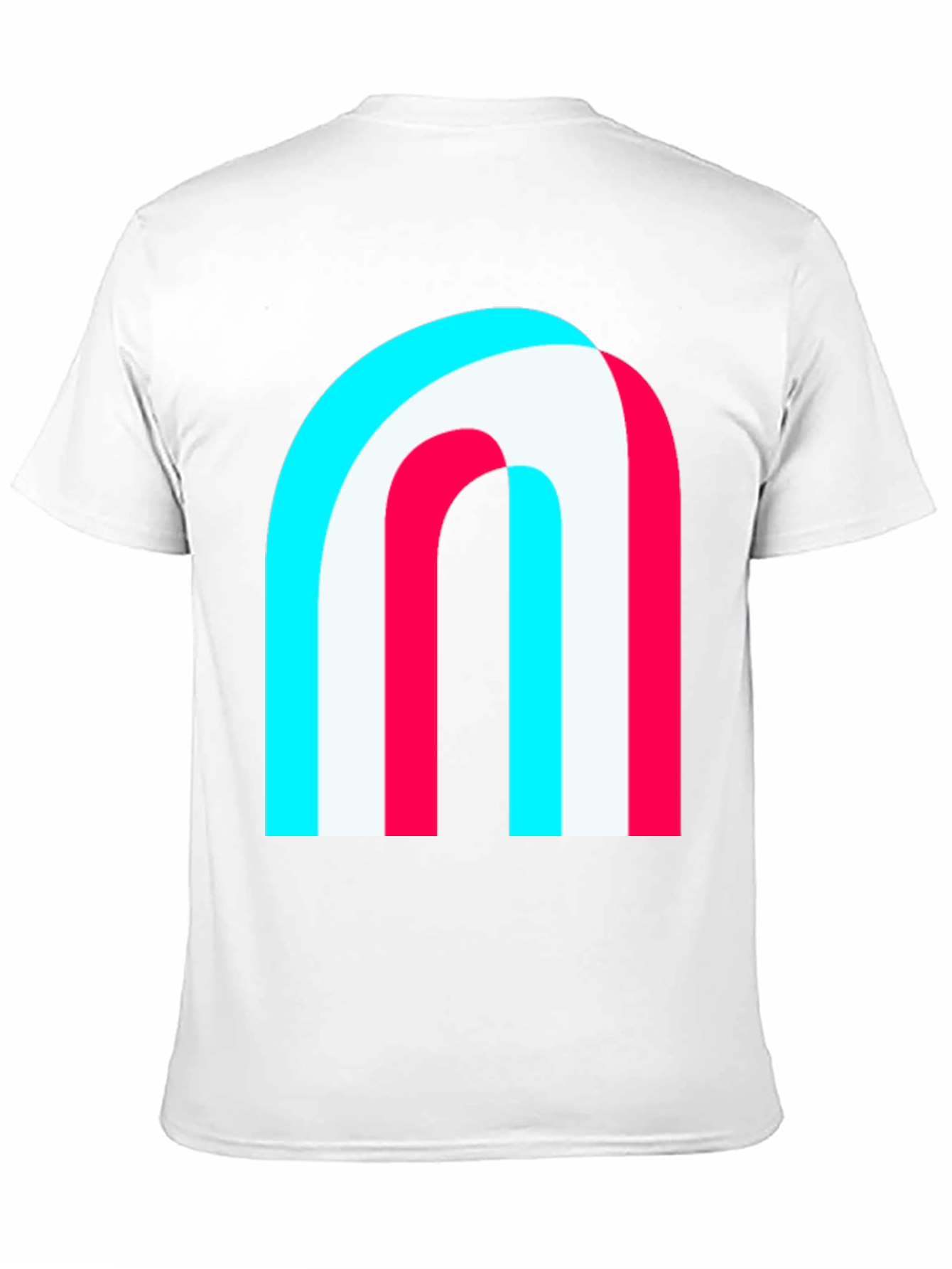 Modern Graphic Tee - Abstract Arch Design Black Shirt