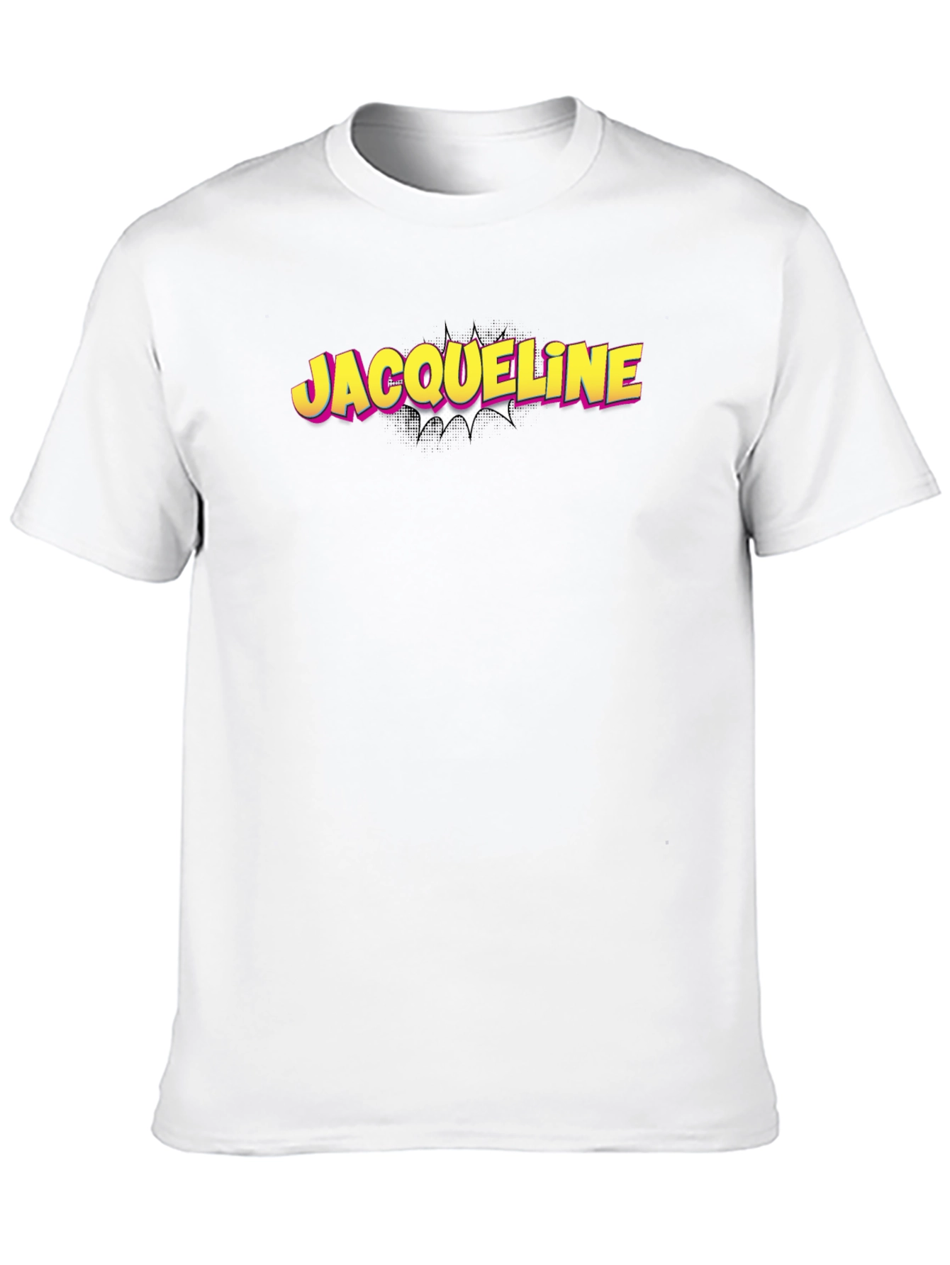 Jacqueline Comic Style Black T-Shirt