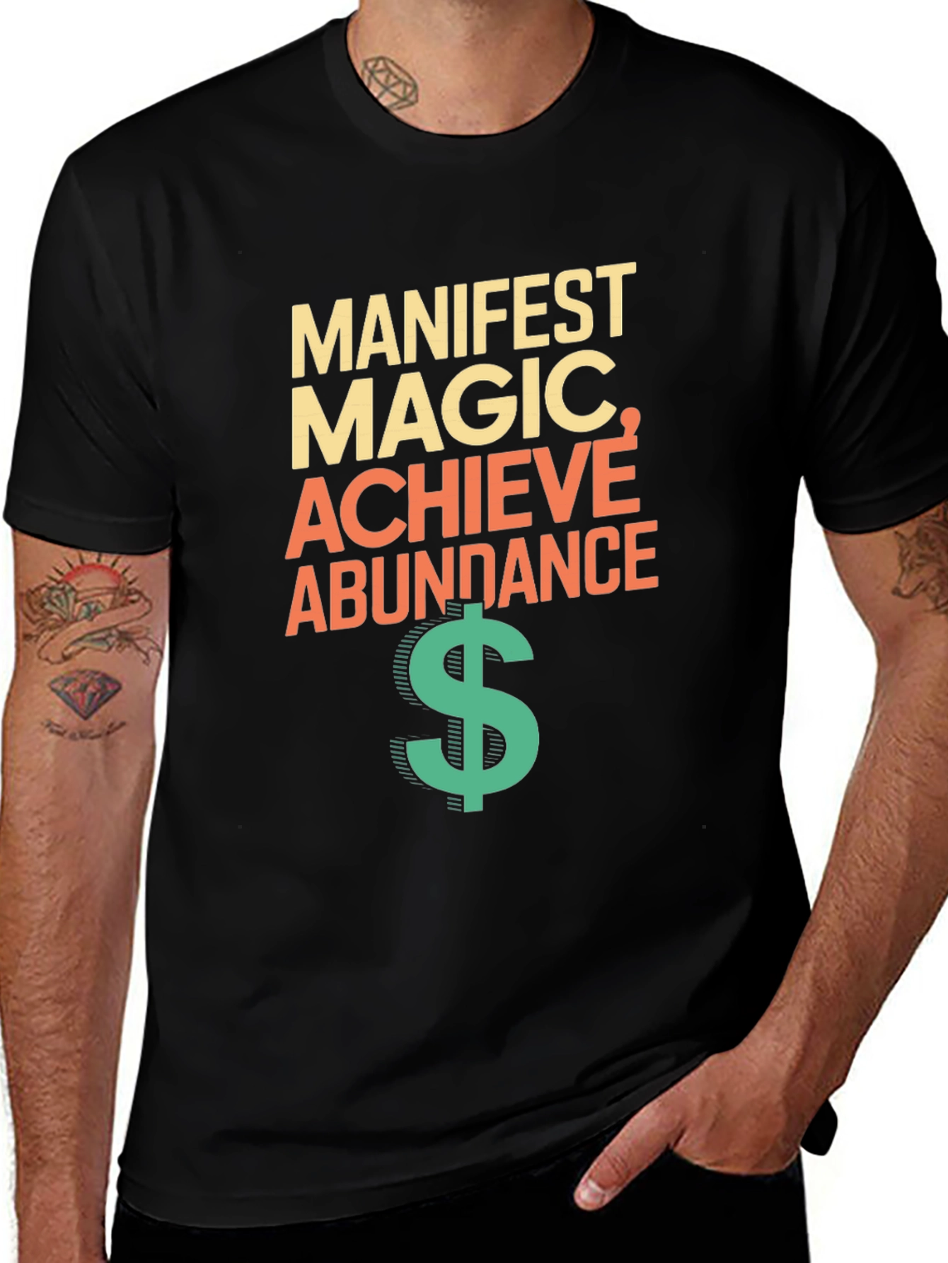 Manifest Magic Achieve Abundance Graphic T-Shirt