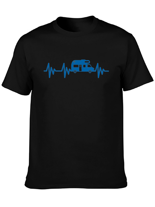 RV Heartbeat Graphic Tee - Camping Lover