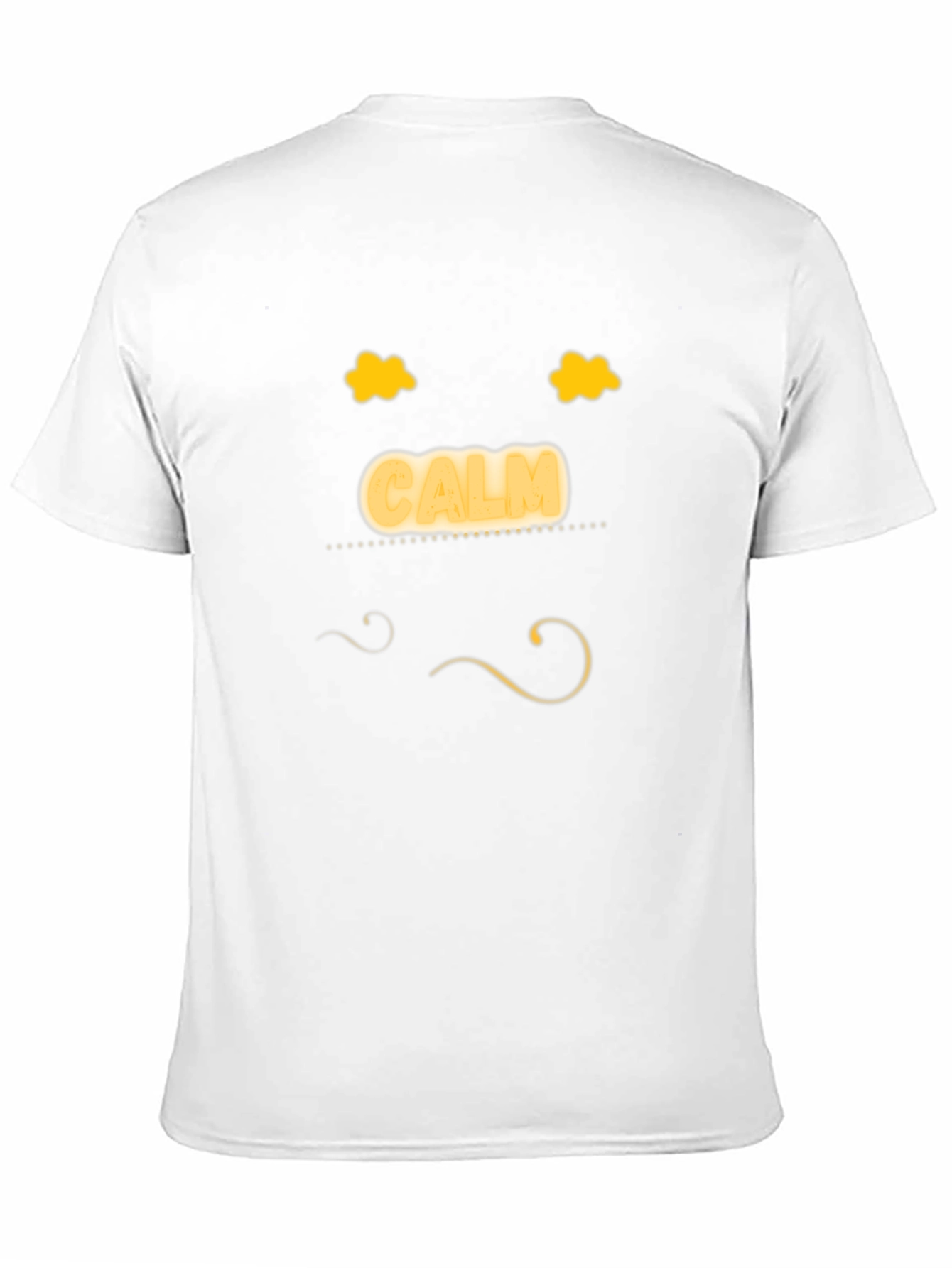 Calm Face Black T-Shirt - Mens Relaxed Fit