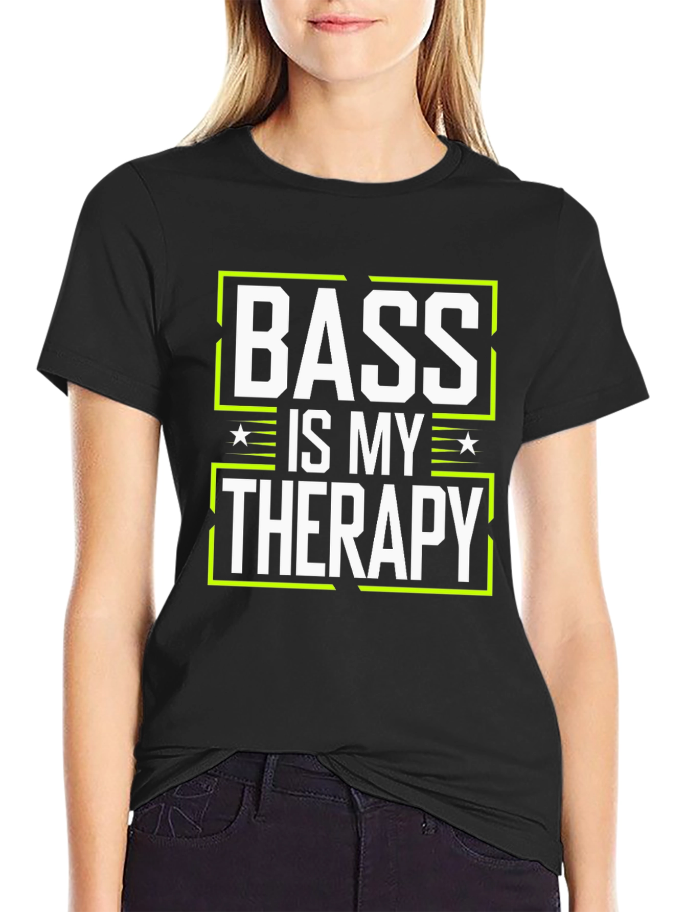 Bass is My Therapy Graphic T-Shirt