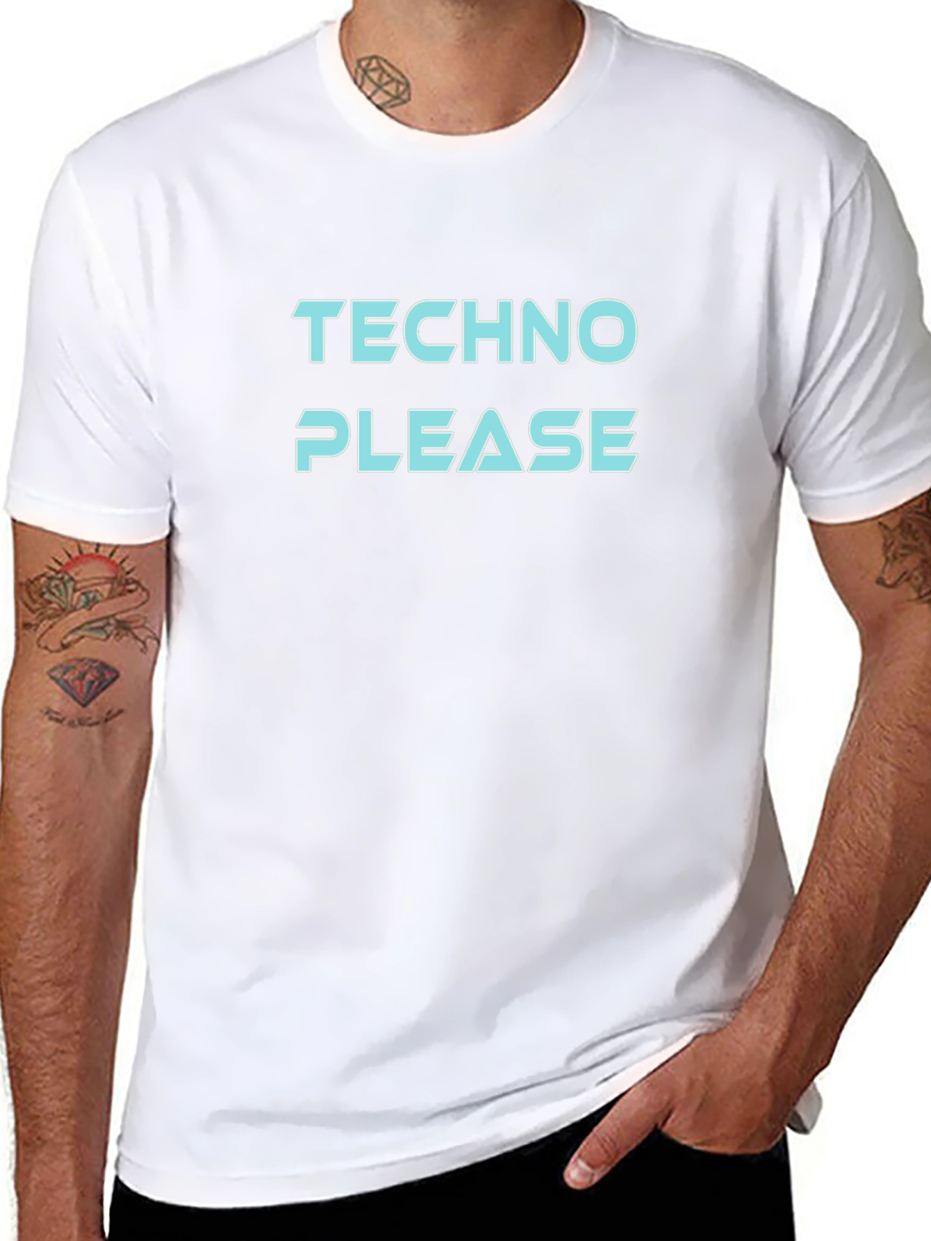 Techno Please Black T-Shirt