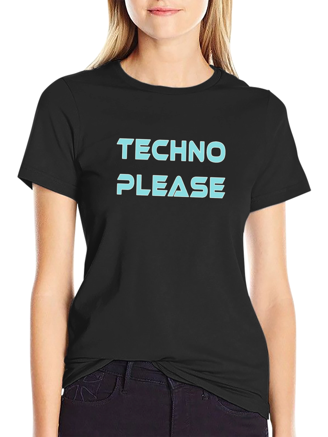 Techno Please Black T-Shirt