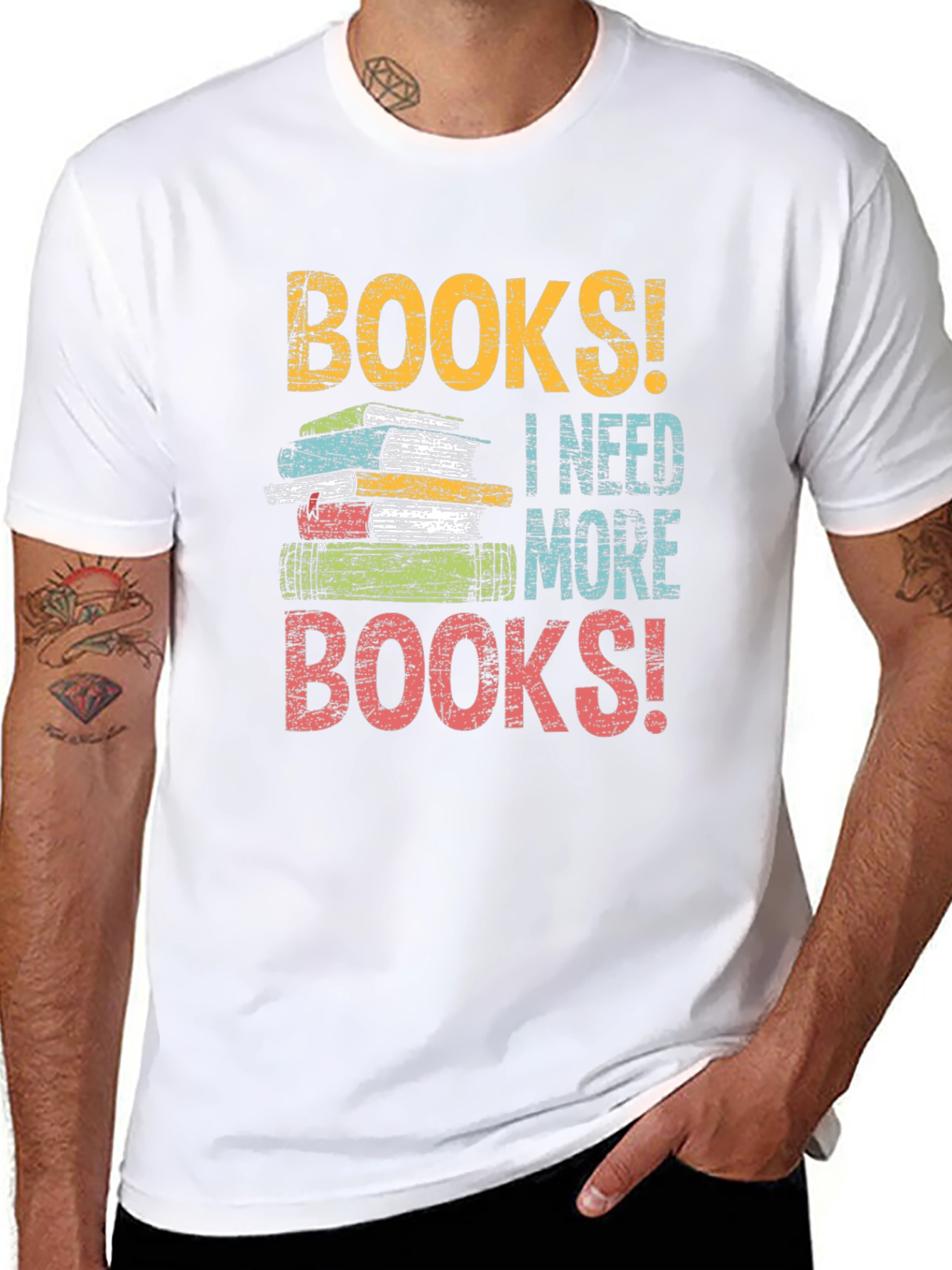 Books! I Need More Books! Graphic T-Shirt