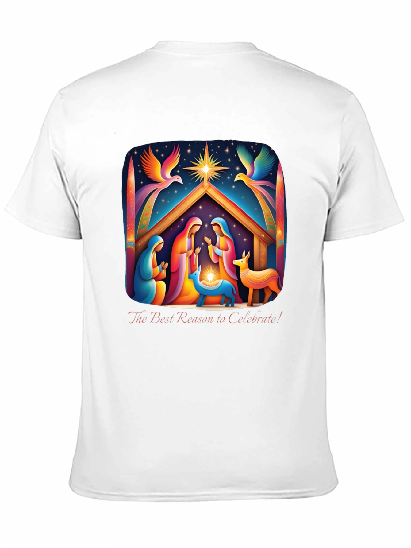 Nativity Scene Graphic Tee - Celebrate The Reason