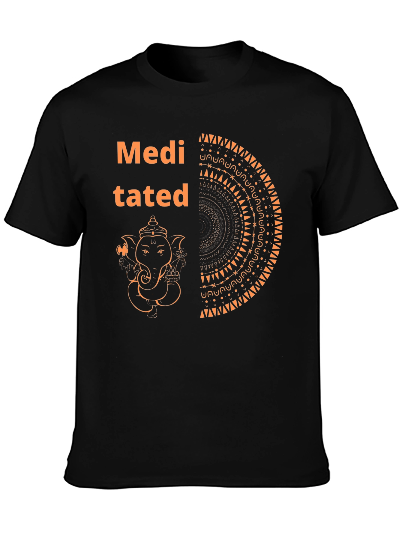 Meditated Graphic Tee - Spiritual Mens T-Shirt