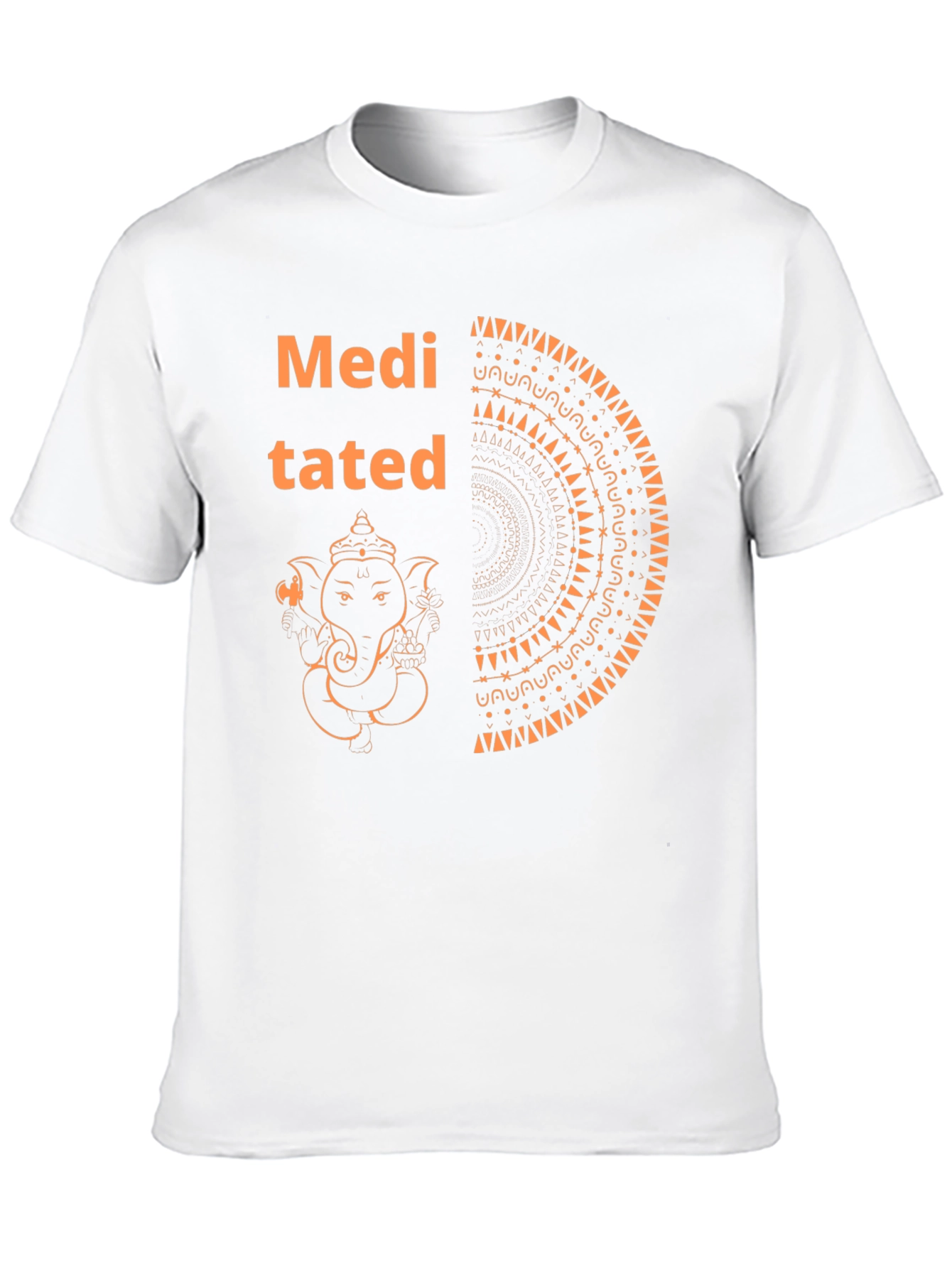 Meditated Graphic Tee - Spiritual Mens T-Shirt