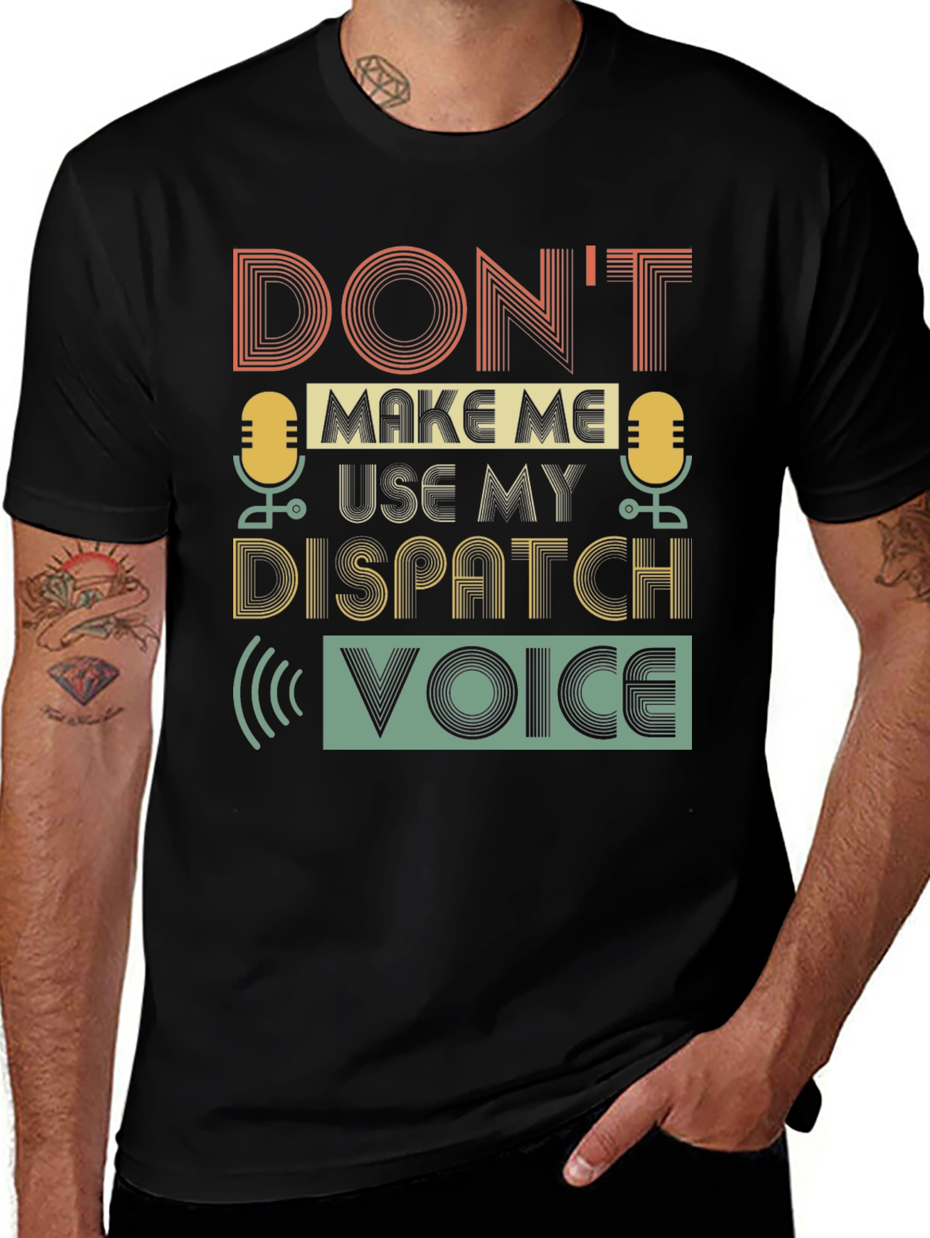 Dispatch Voice Graphic Tee - Funny Dispatcher T-Shirt