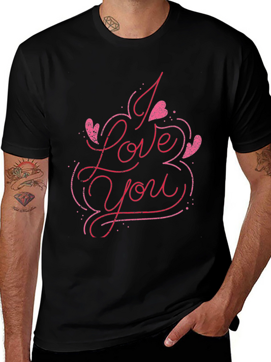I Love You Graphic Tee - Black