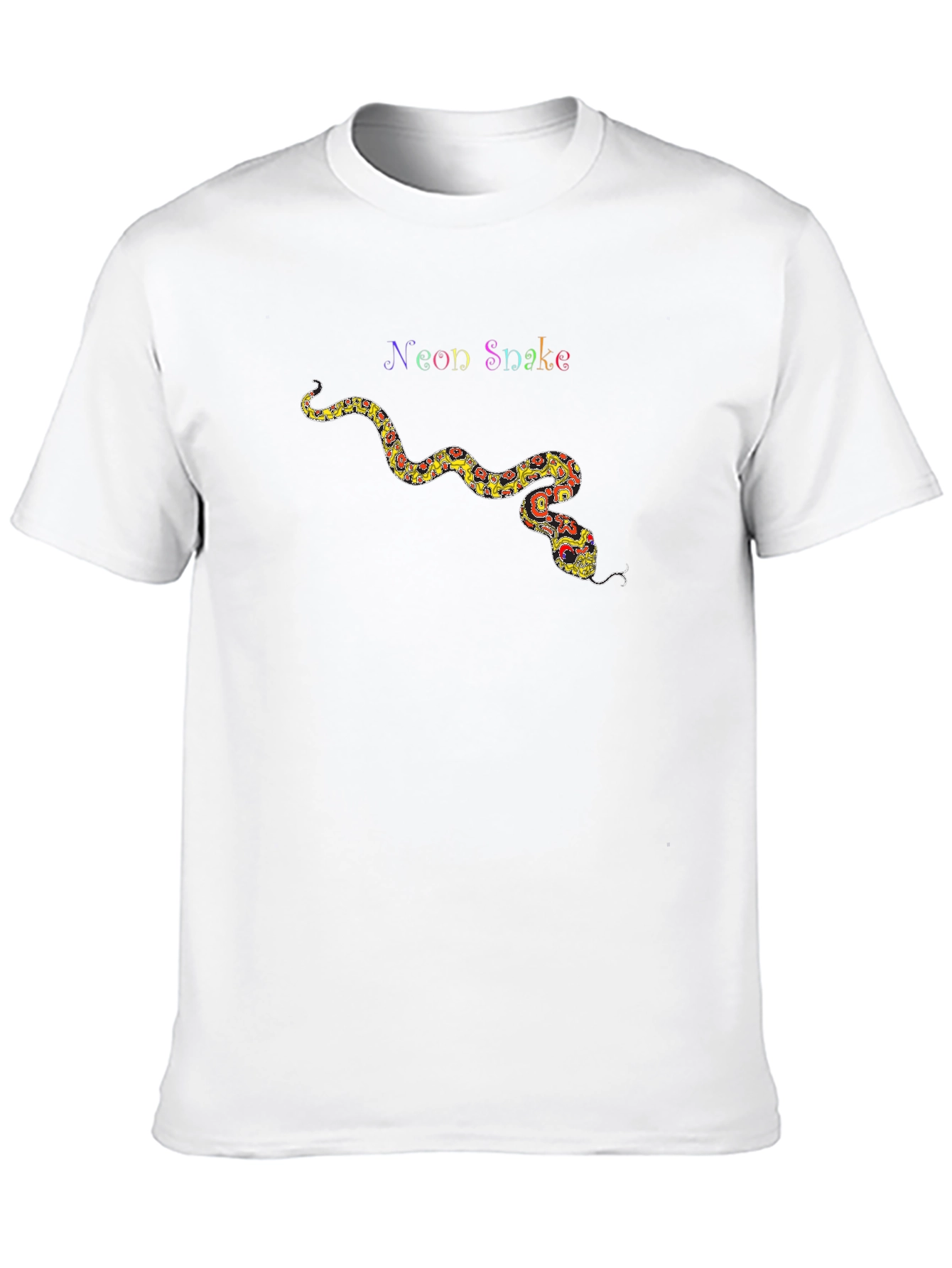 Neon Snake Graphic Tee - Cool Trendy T-Shirt