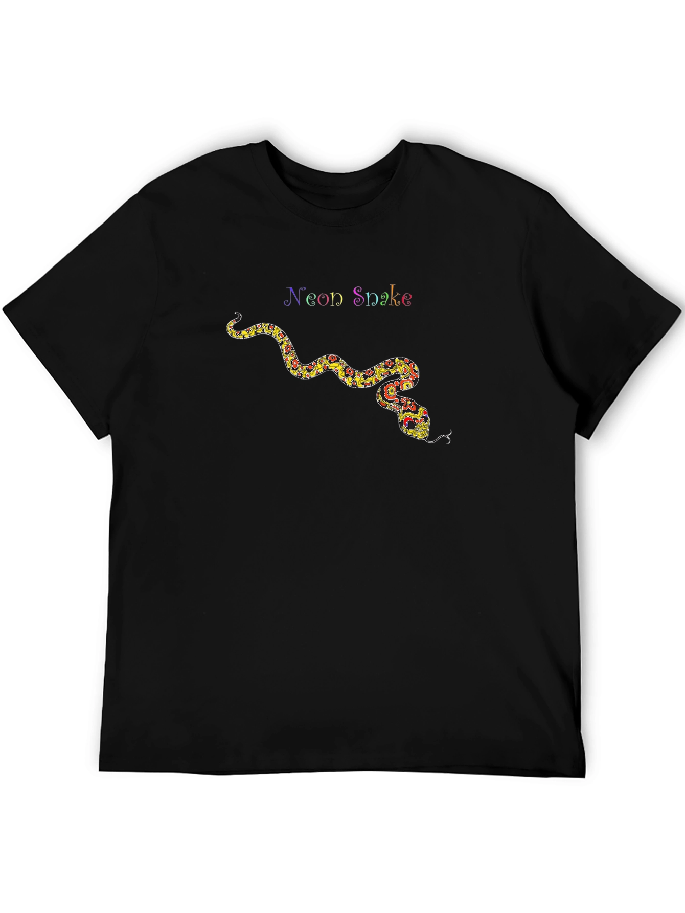 Neon Snake Graphic Tee - Cool Trendy T-Shirt