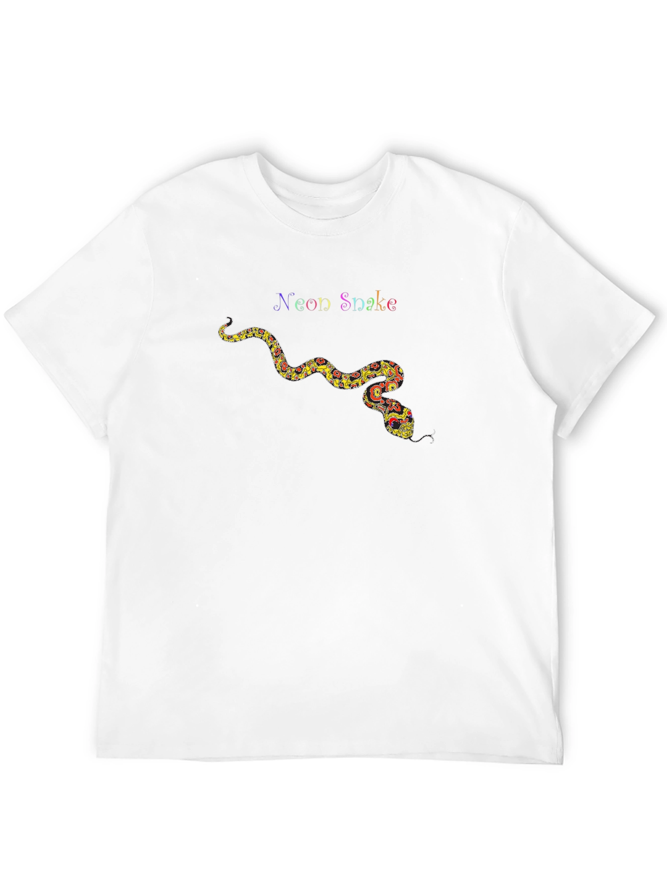 Neon Snake Graphic Tee - Cool Trendy T-Shirt
