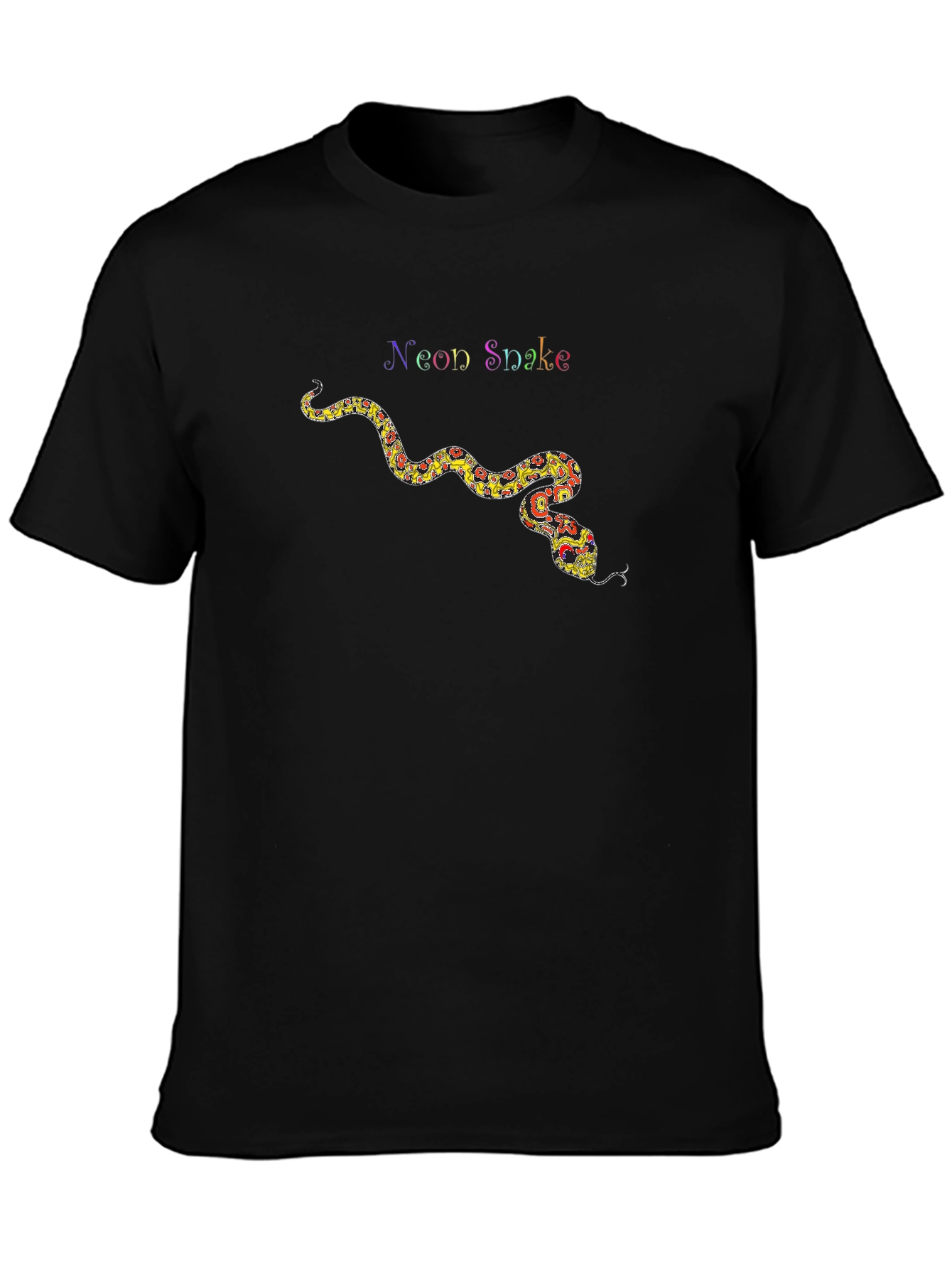 Neon Snake Graphic Tee - Cool Trendy T-Shirt