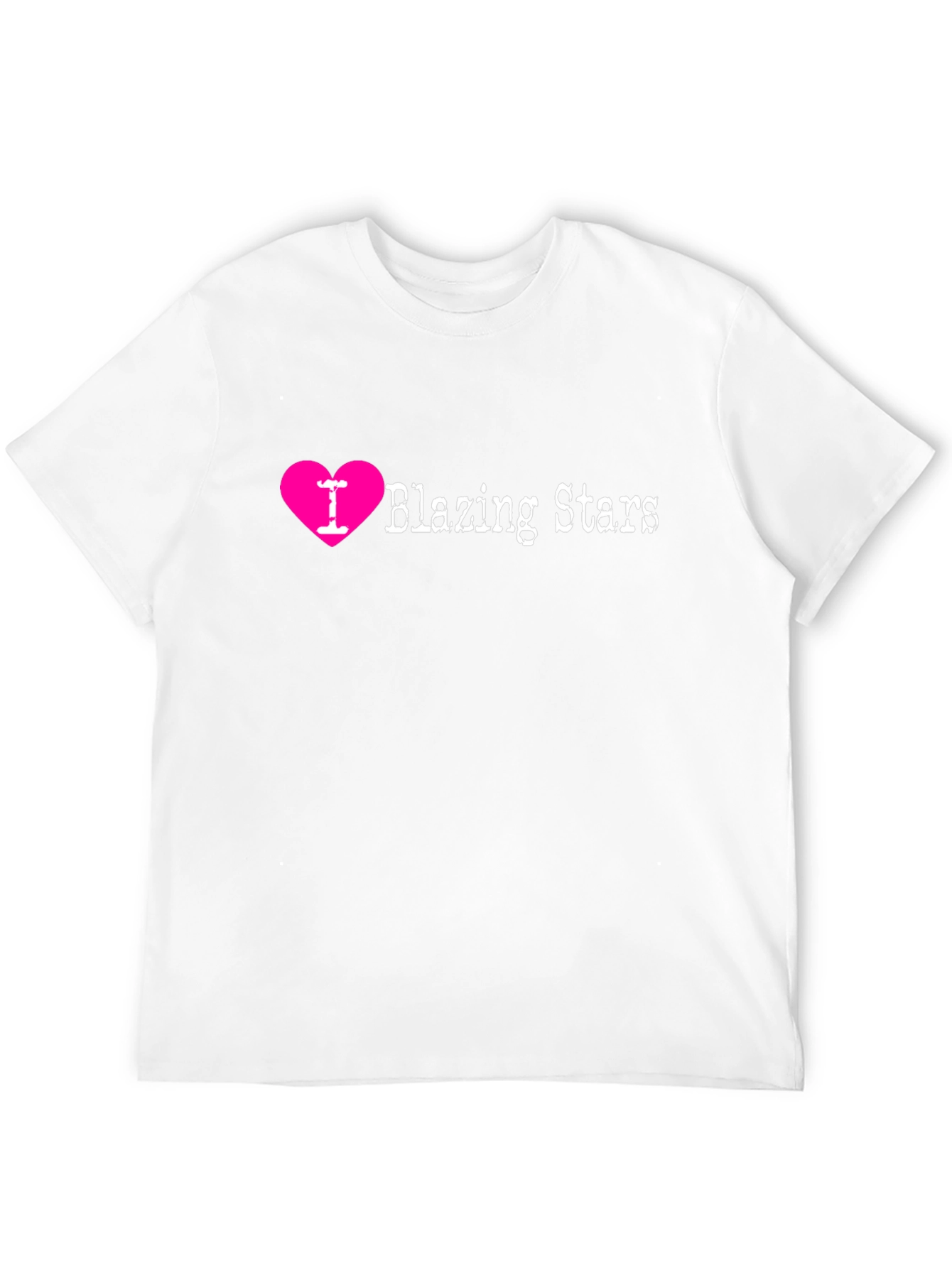 I Heart Blazing Stars T-Shirt - Black Cotton Tee