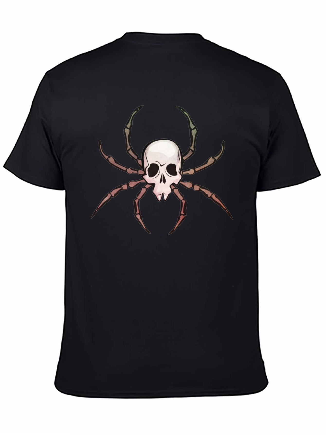 Skull Spider Graphic Tee - Mens Black T-Shirt