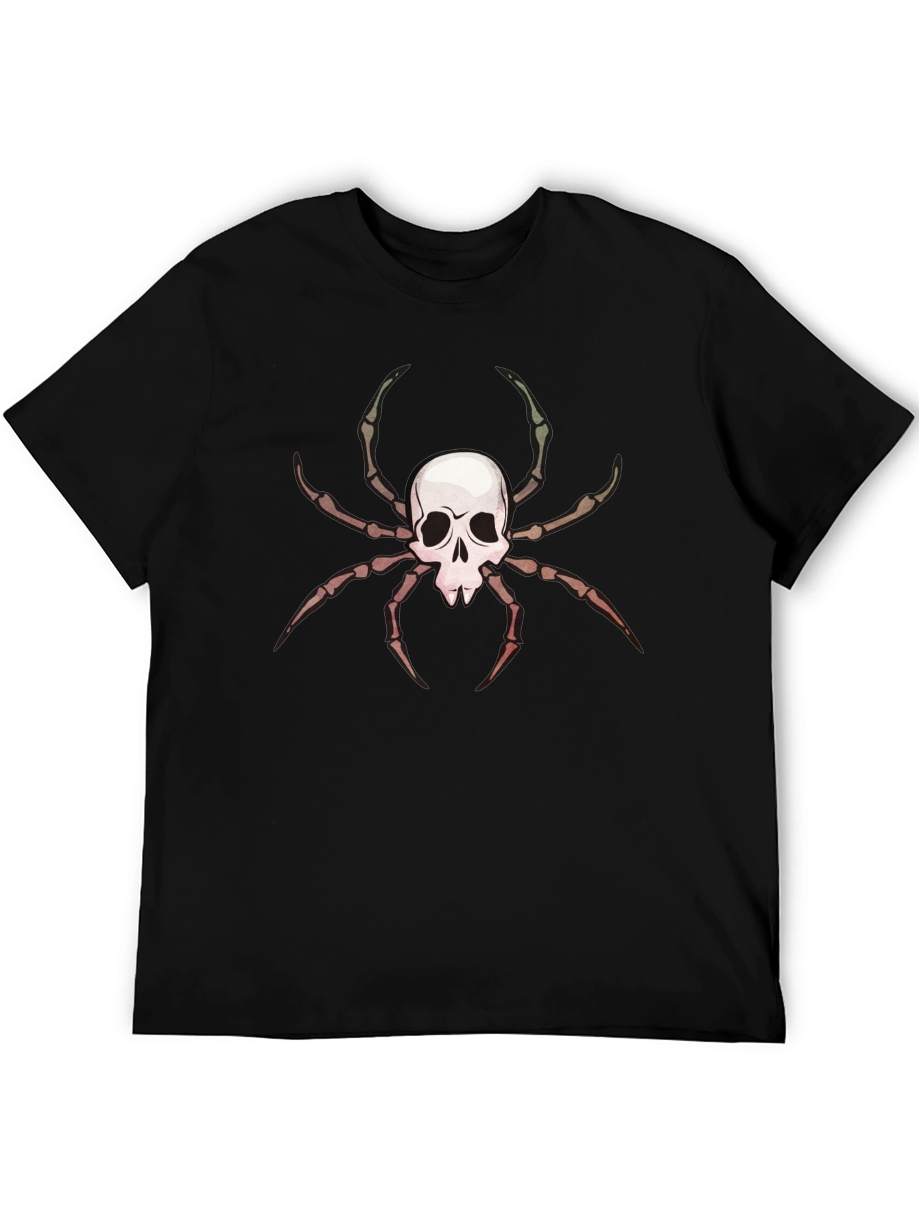 Skull Spider Graphic Tee - Mens Black T-Shirt