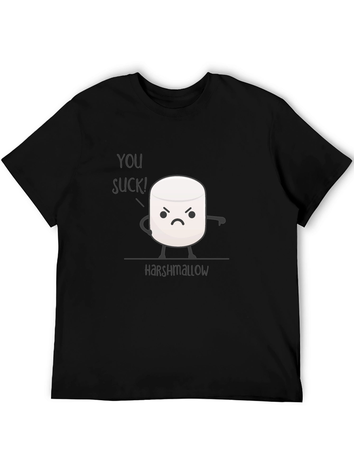 Harshmallow Graphic T-Shirt - Funny Marshmallow Tee