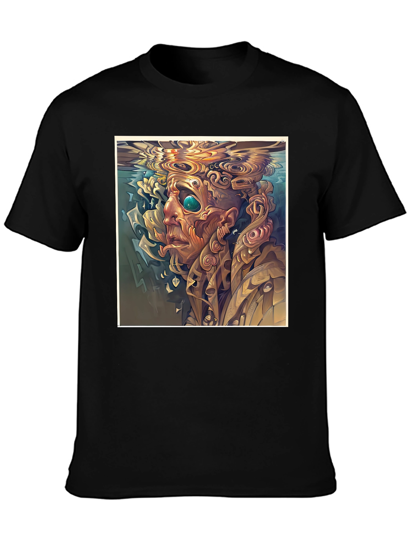 Abstract Portrait T-Shirt - Surreal Style