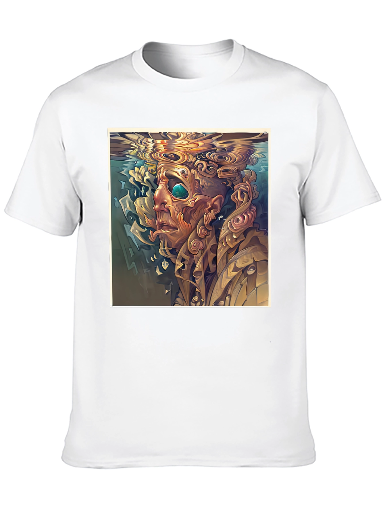Abstract Portrait T-Shirt - Surreal Style
