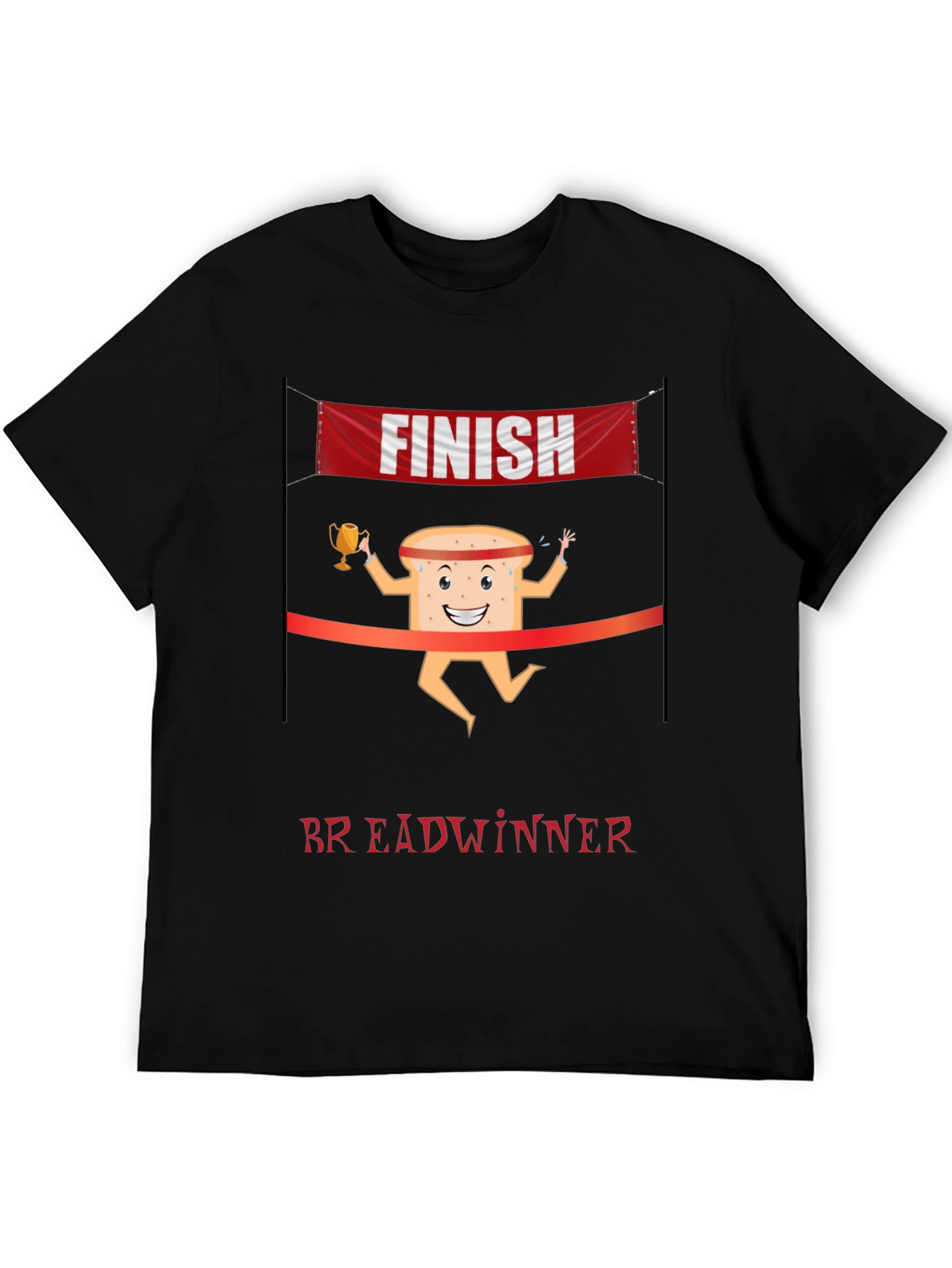 Breadwinner T-Shirt - Funny Cartoon Bread Design
