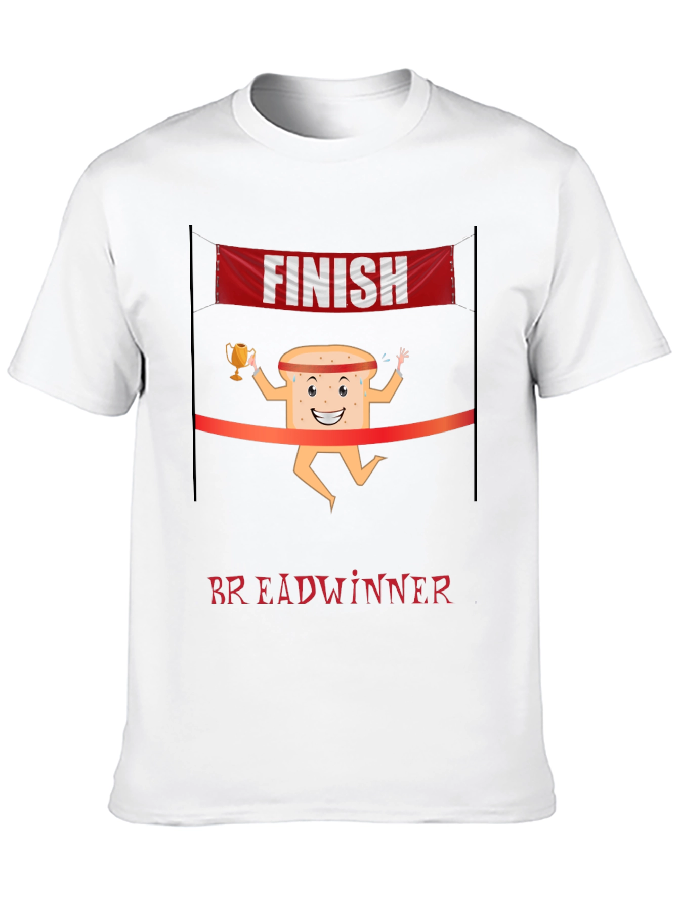 Breadwinner T-Shirt - Funny Cartoon Bread Design