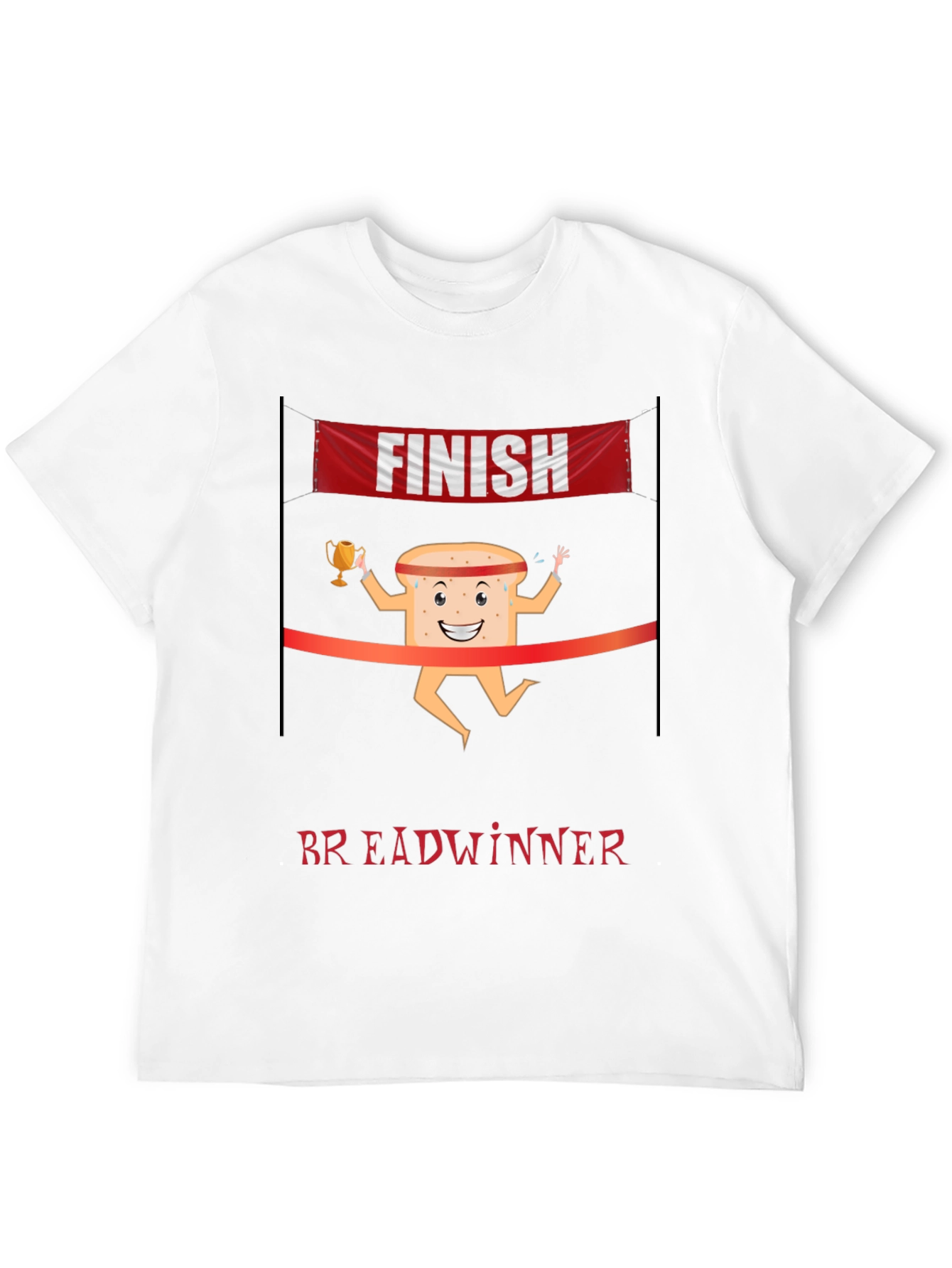 Breadwinner T-Shirt - Funny Cartoon Bread Design