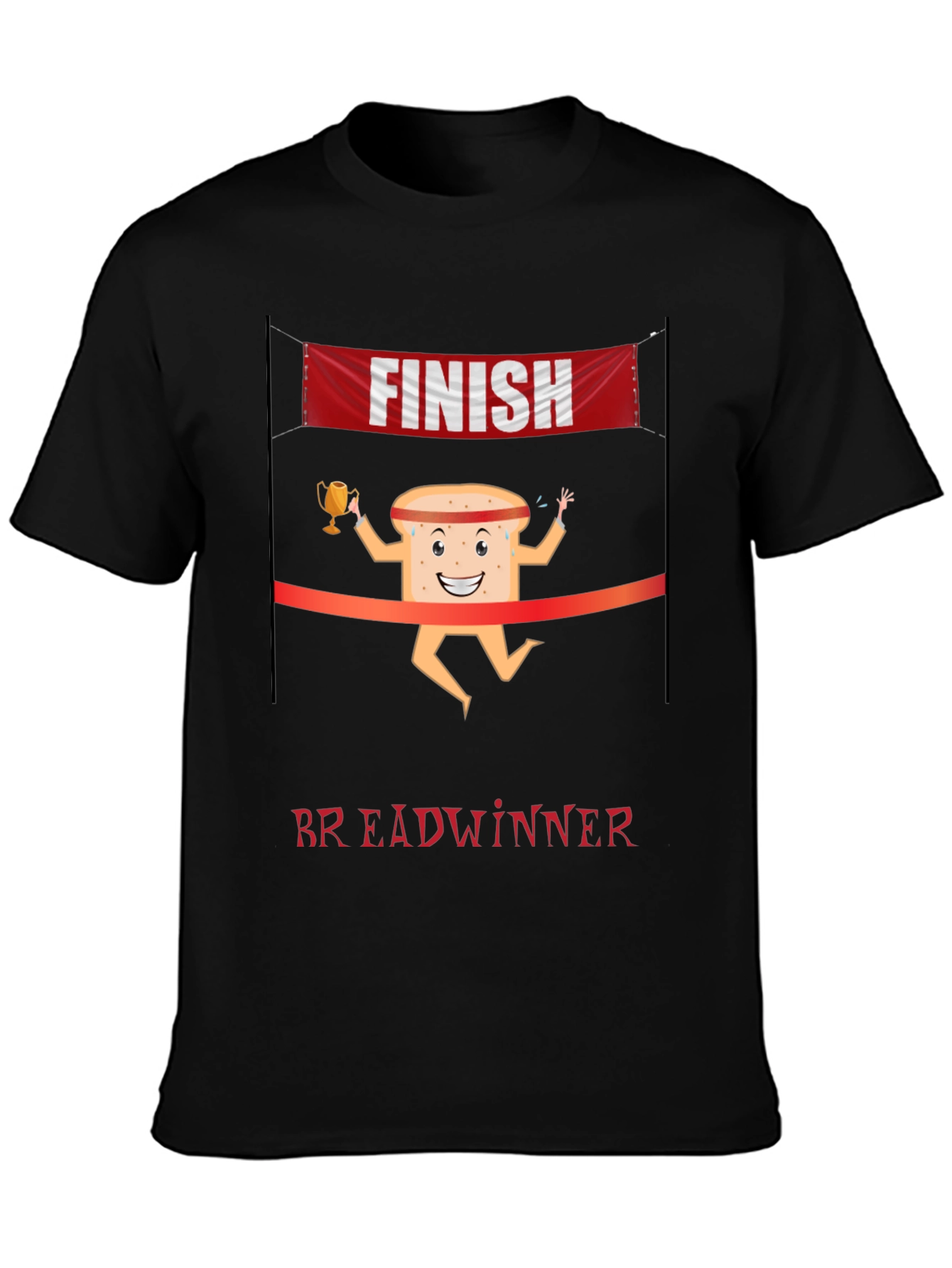Breadwinner T-Shirt - Funny Cartoon Bread Design