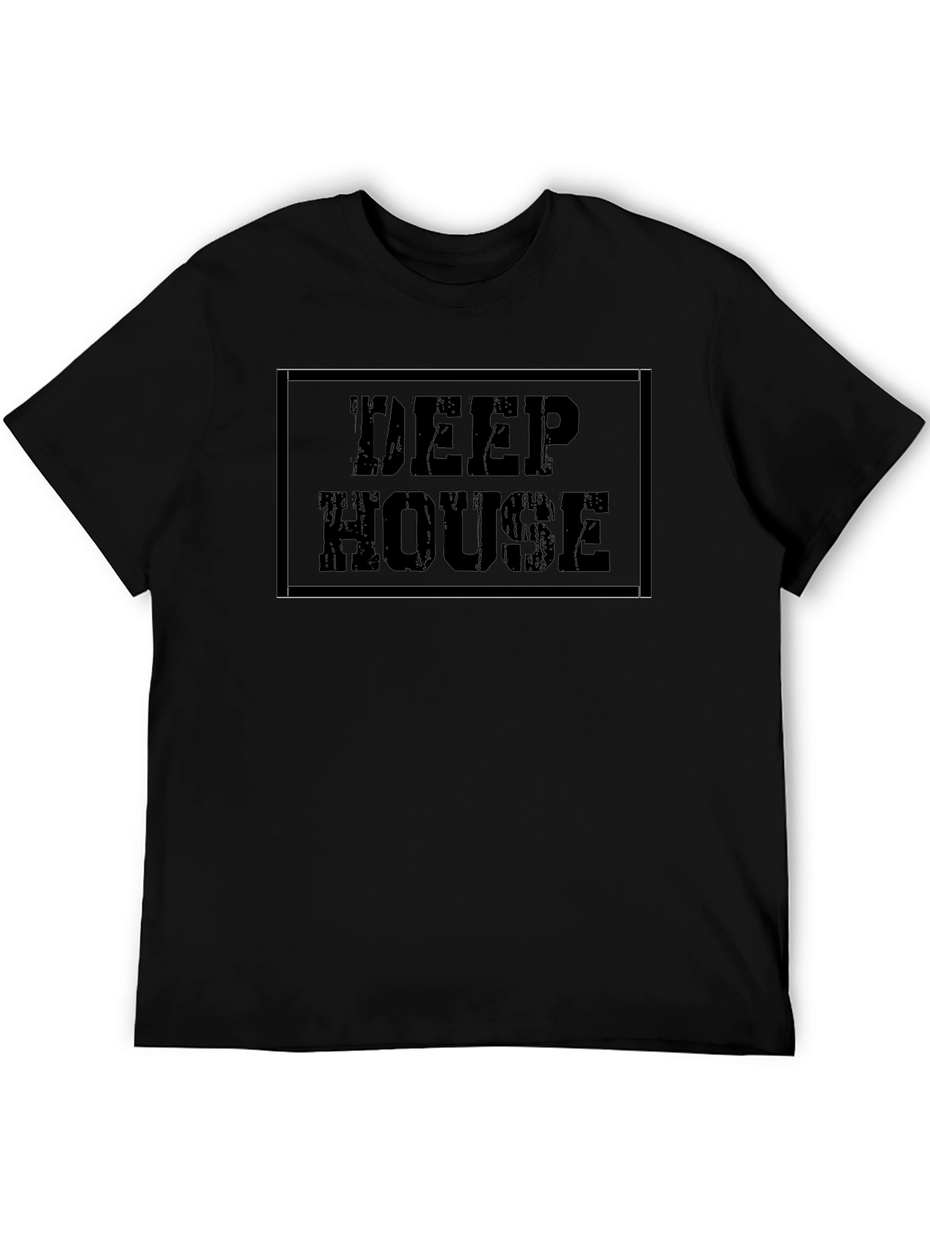 Deep House Music T-Shirt - Black Cotton Tee