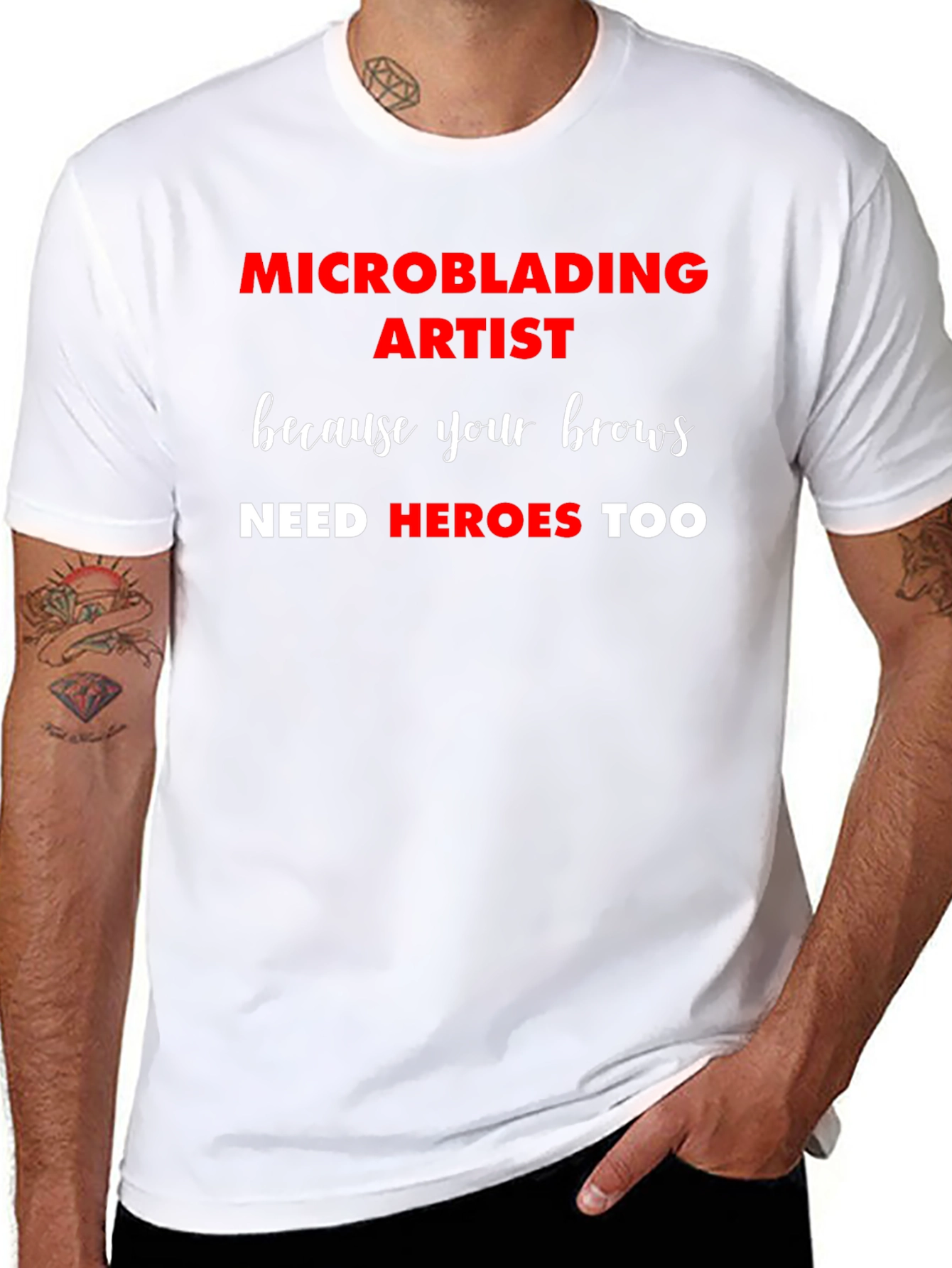 Microblading Artist T-Shirt: Brow Heroes Too!