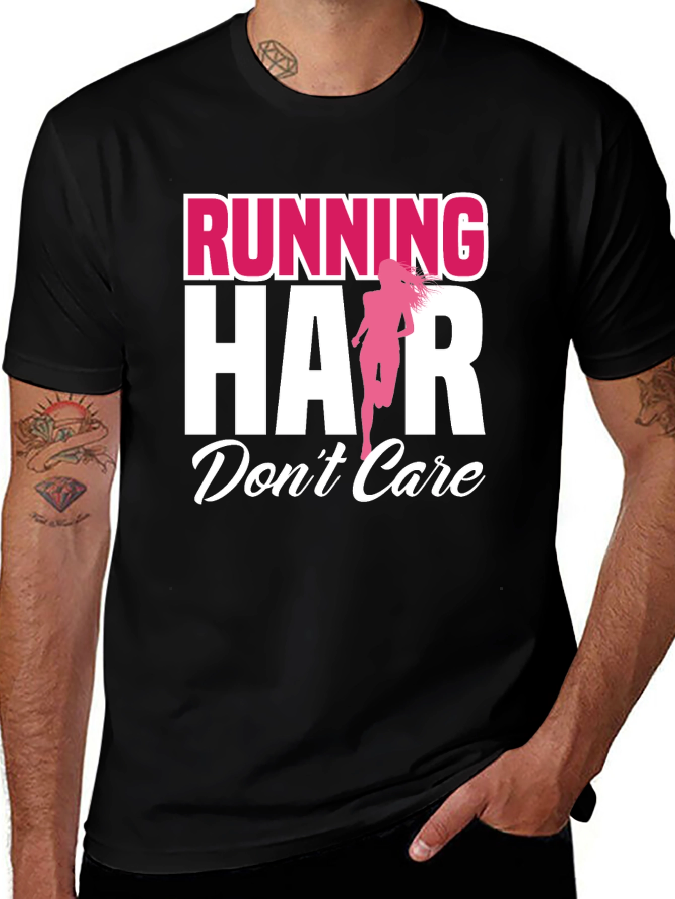 Running Hair Dont Care Graphic Tee