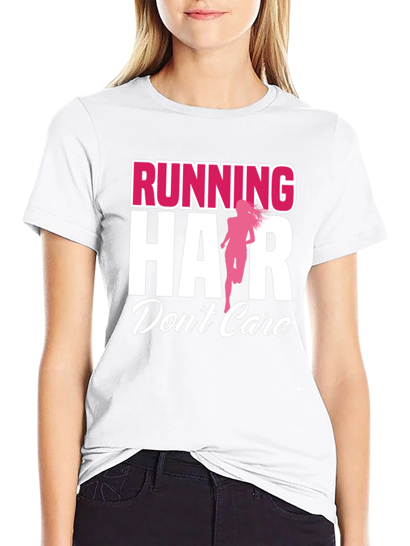 Running Hair Dont Care Graphic Tee