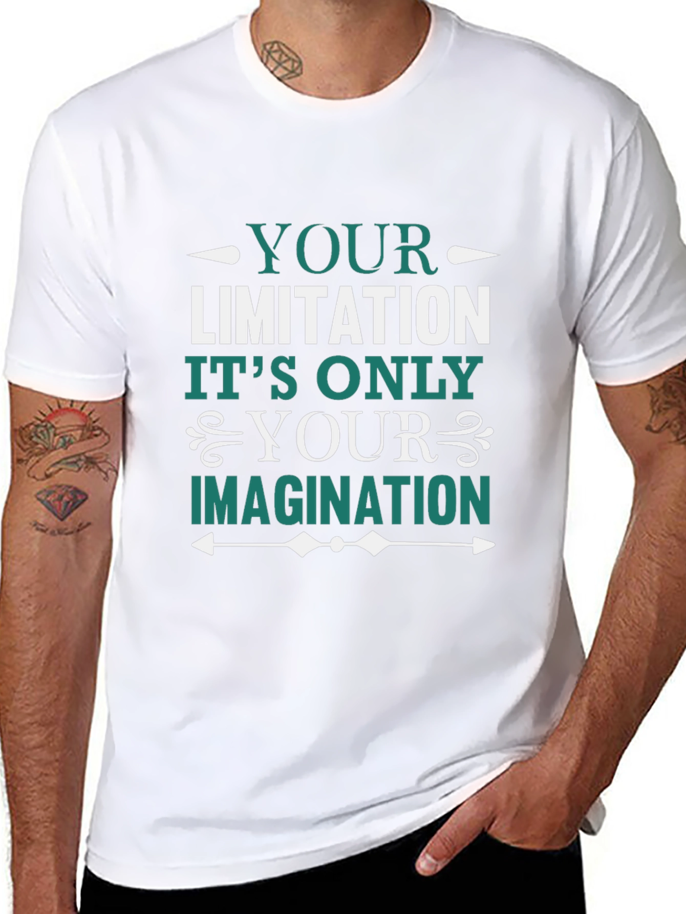 Motivational T-Shirt: Your Limitation is Your Imagination
