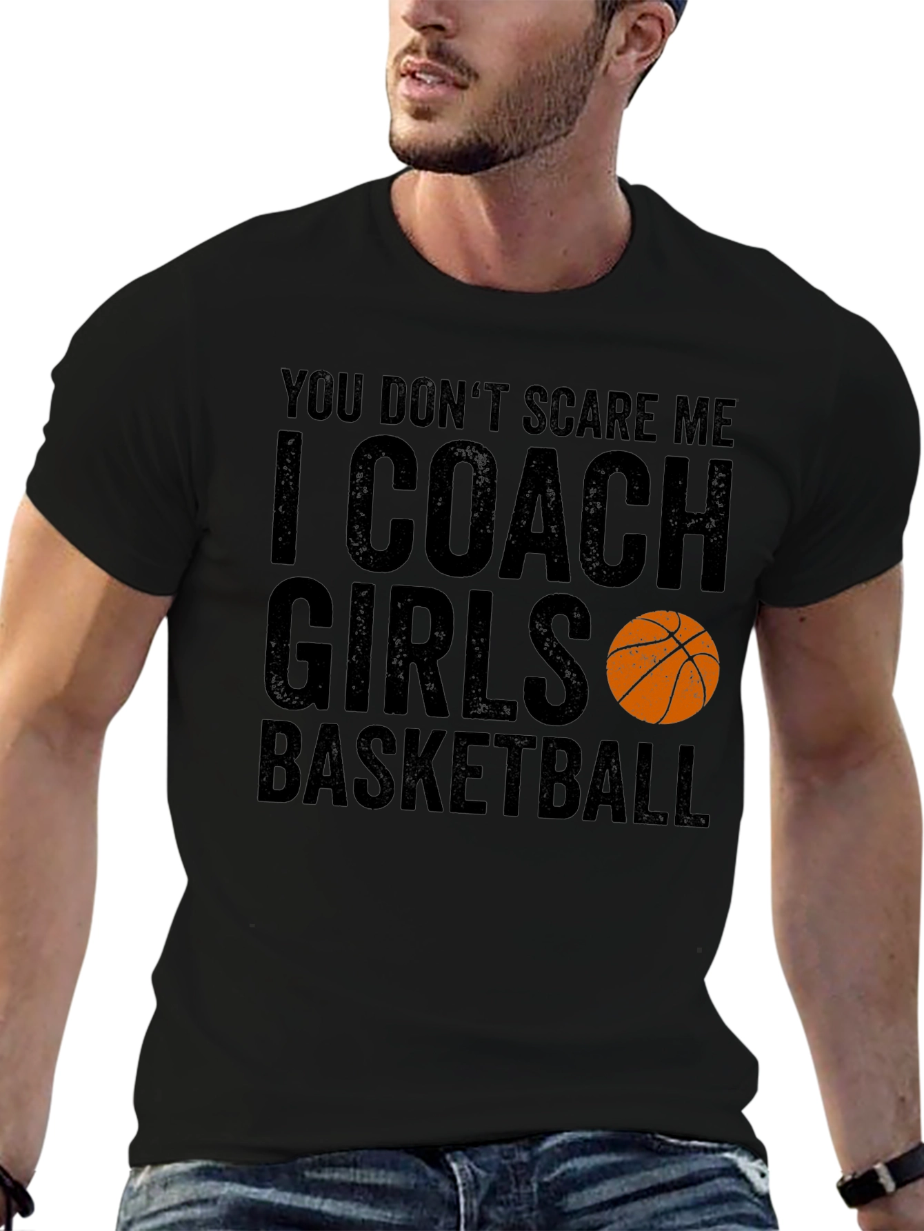 Funny Basketball Coach T-Shirt - I Coach Girls Basketball