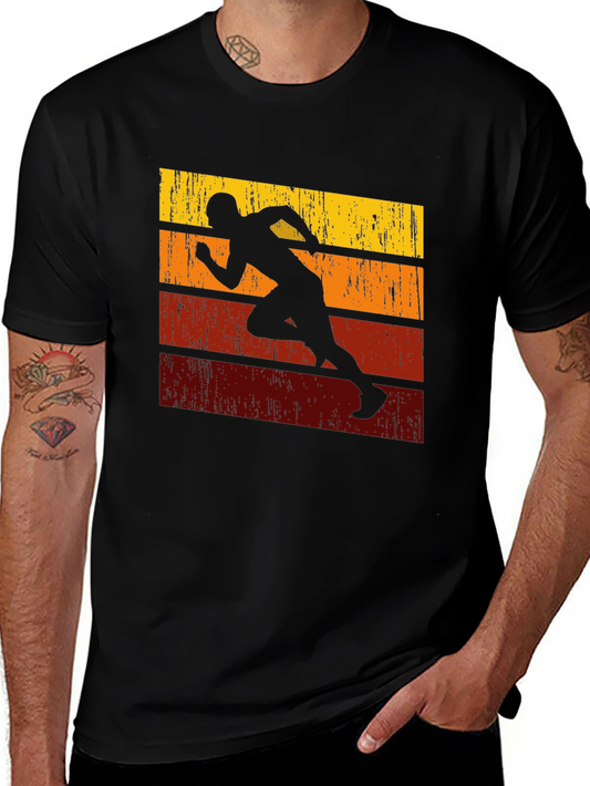 Retro Runner T-Shirt - Vintage Style Athletic Tee