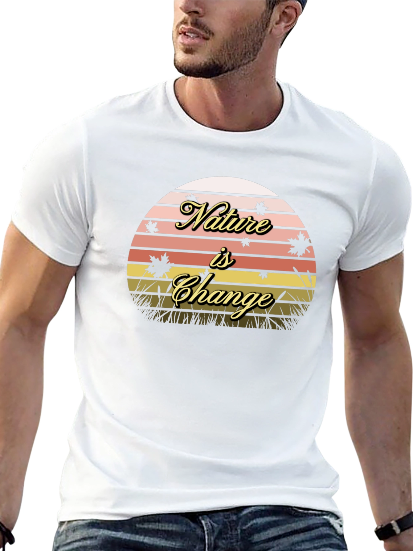 Nature is Change Black T-Shirt