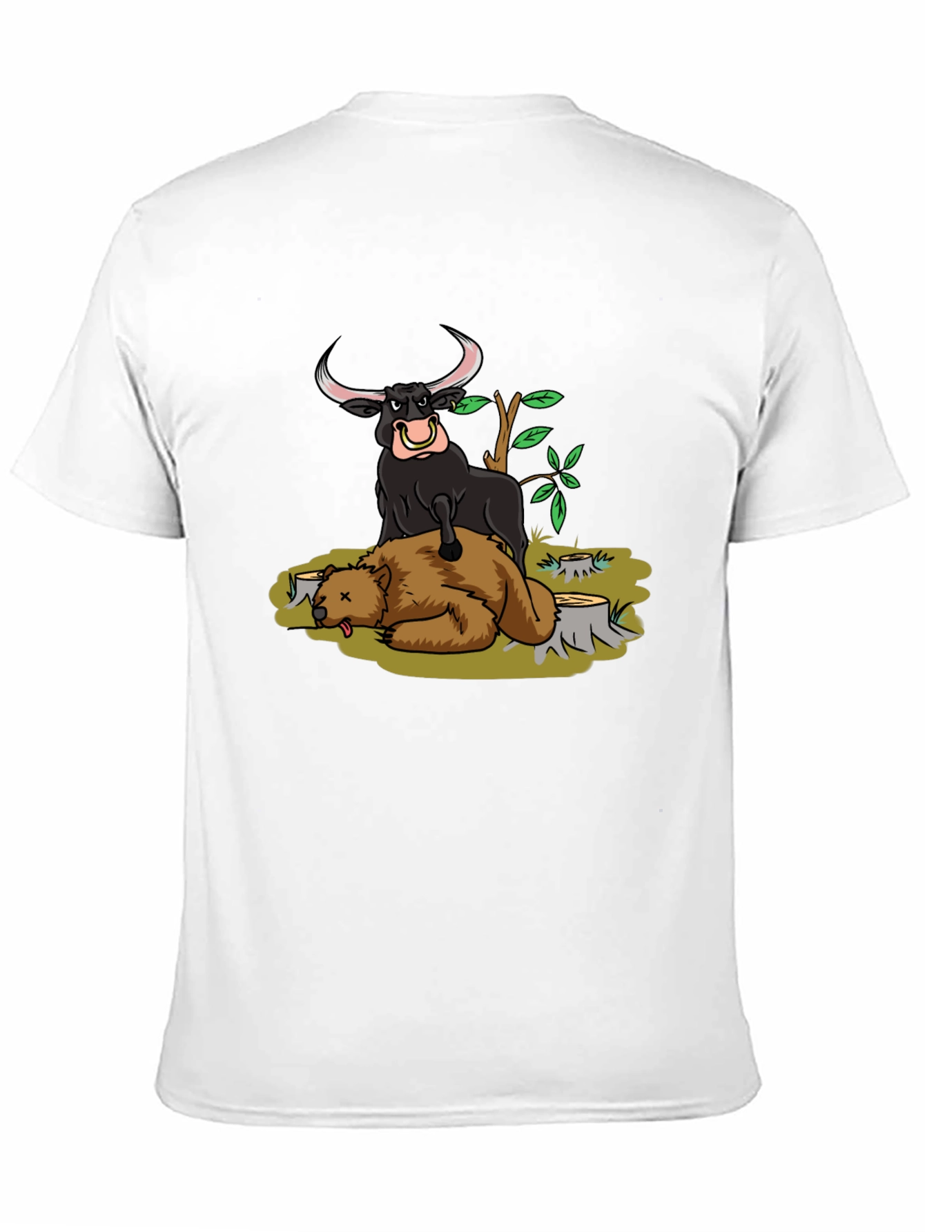 Bull vs Bear Black T-Shirt