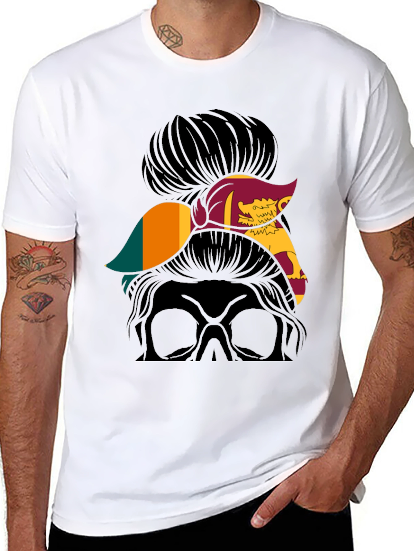 Sri Lanka Messy Bun T-Shirt