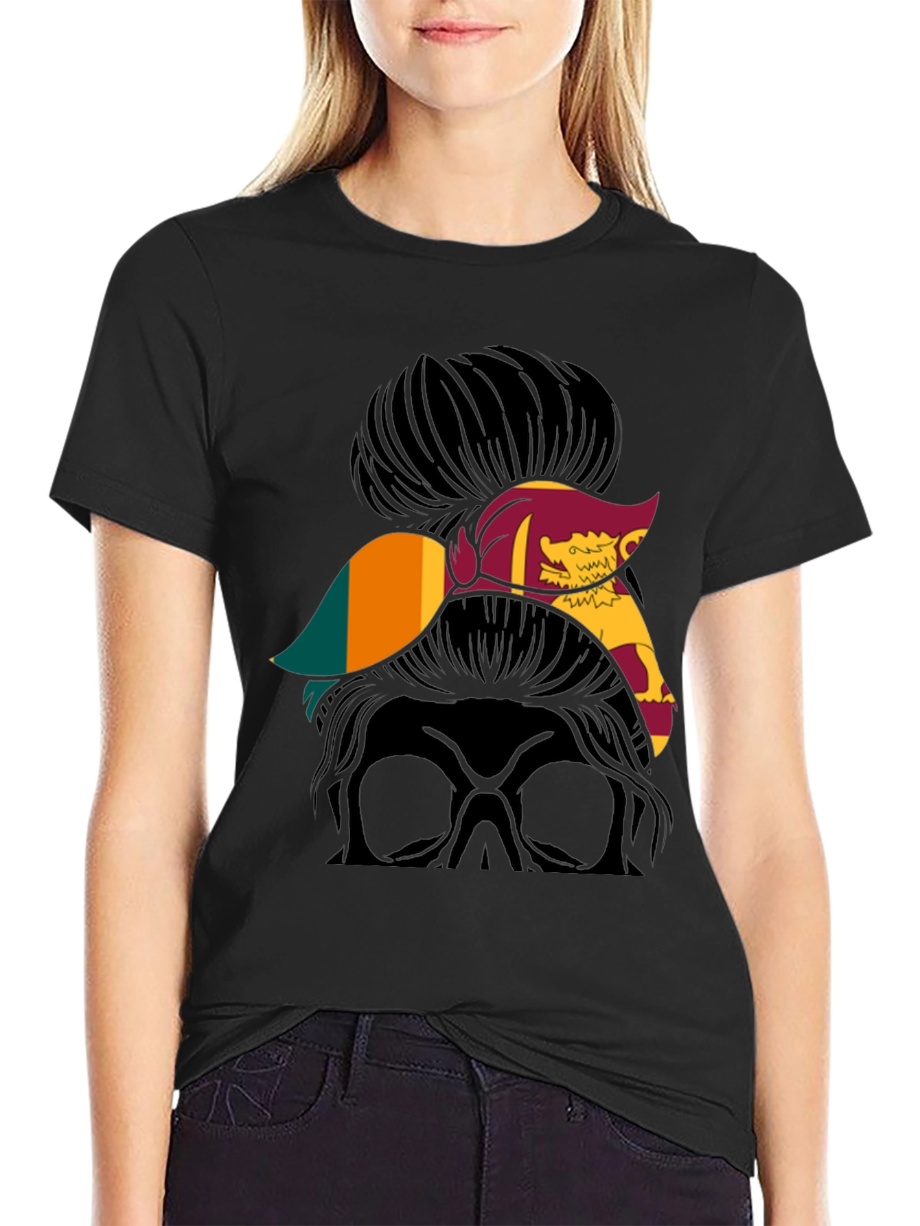 Sri Lanka Messy Bun T-Shirt