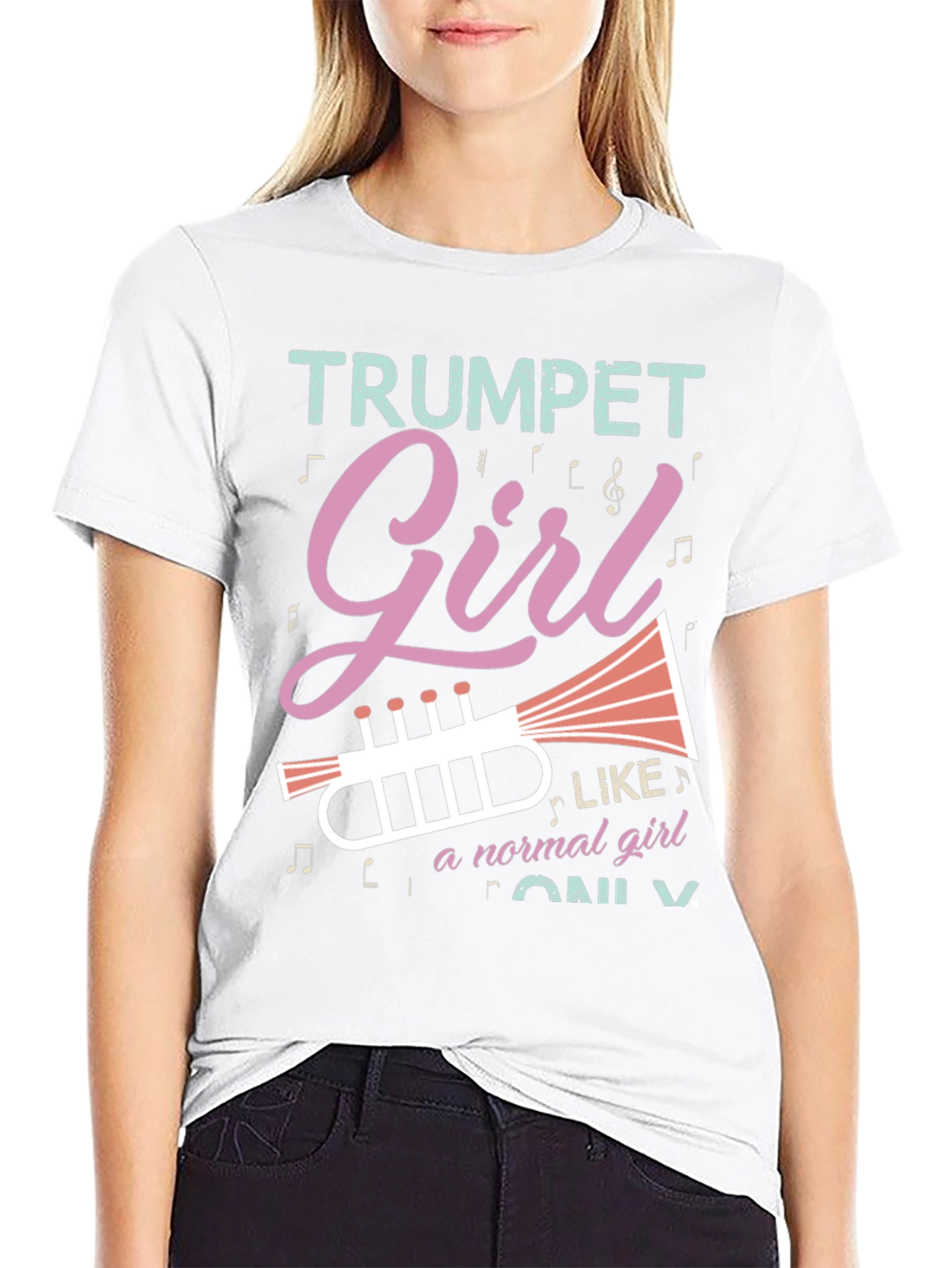 Trumpet Girl T-Shirt - Musical Instrument Tee
