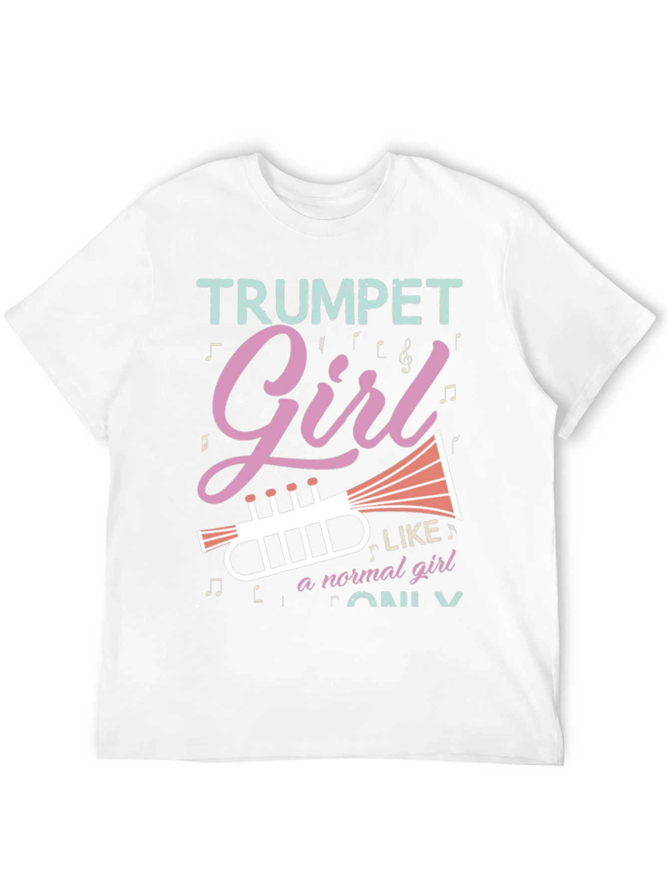 Trumpet Girl T-Shirt - Musical Instrument Tee