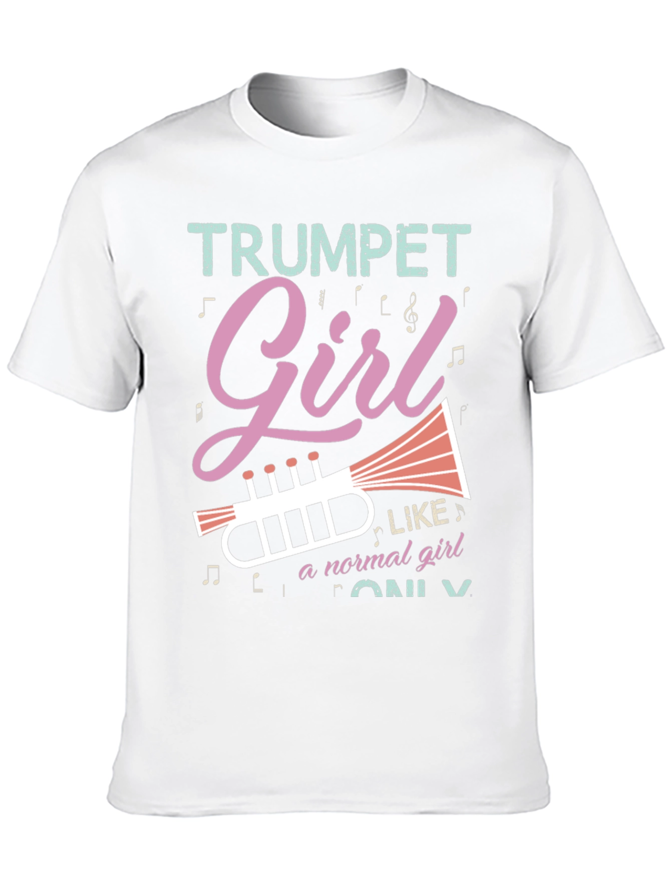 Trumpet Girl T-Shirt - Musical Instrument Tee