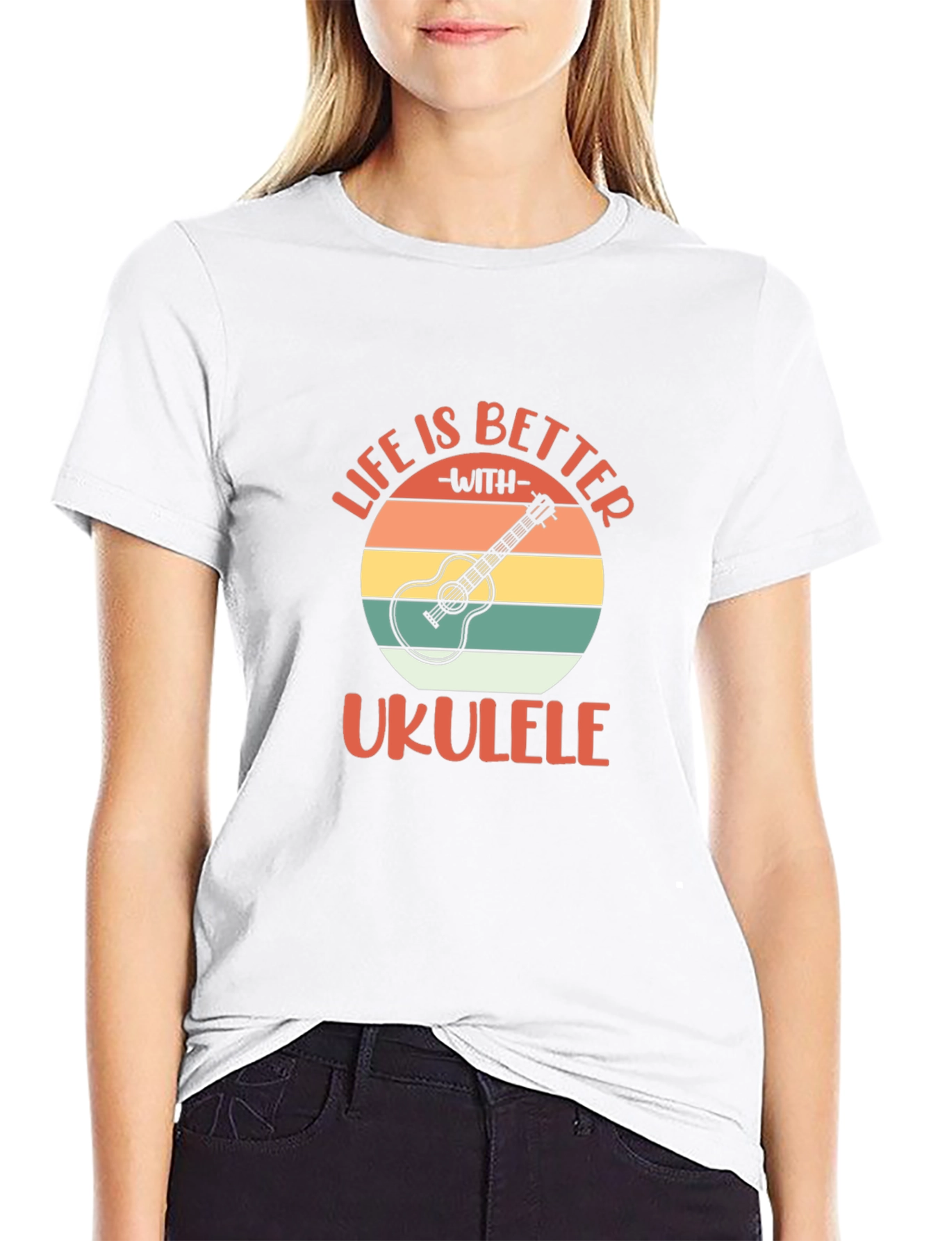 Life is Better with Ukulele Graphic T-Shirt